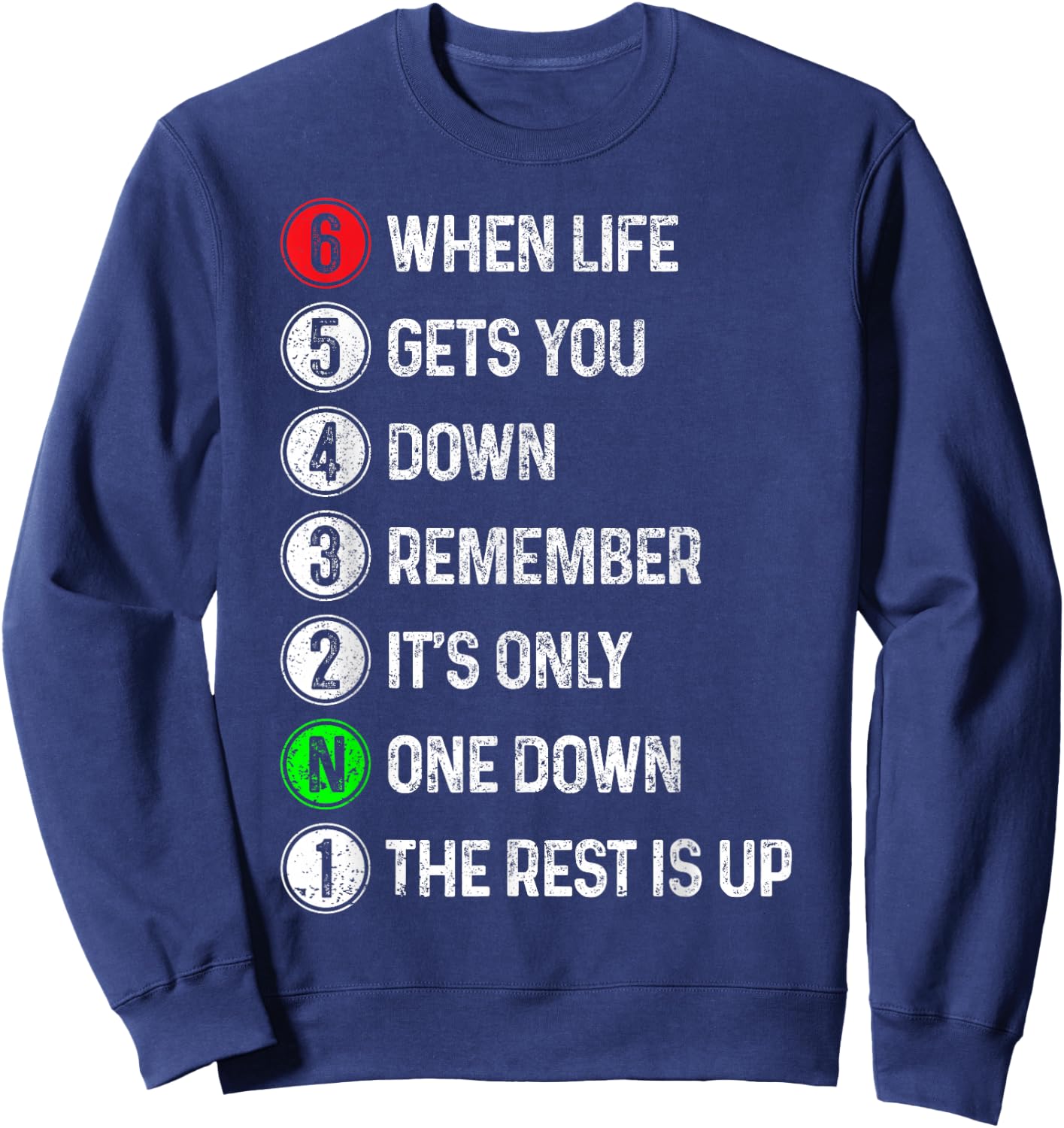 Motorcycle gears biker motocross motorcyclist gift Sweatshirt - Sweatshirt | Navy