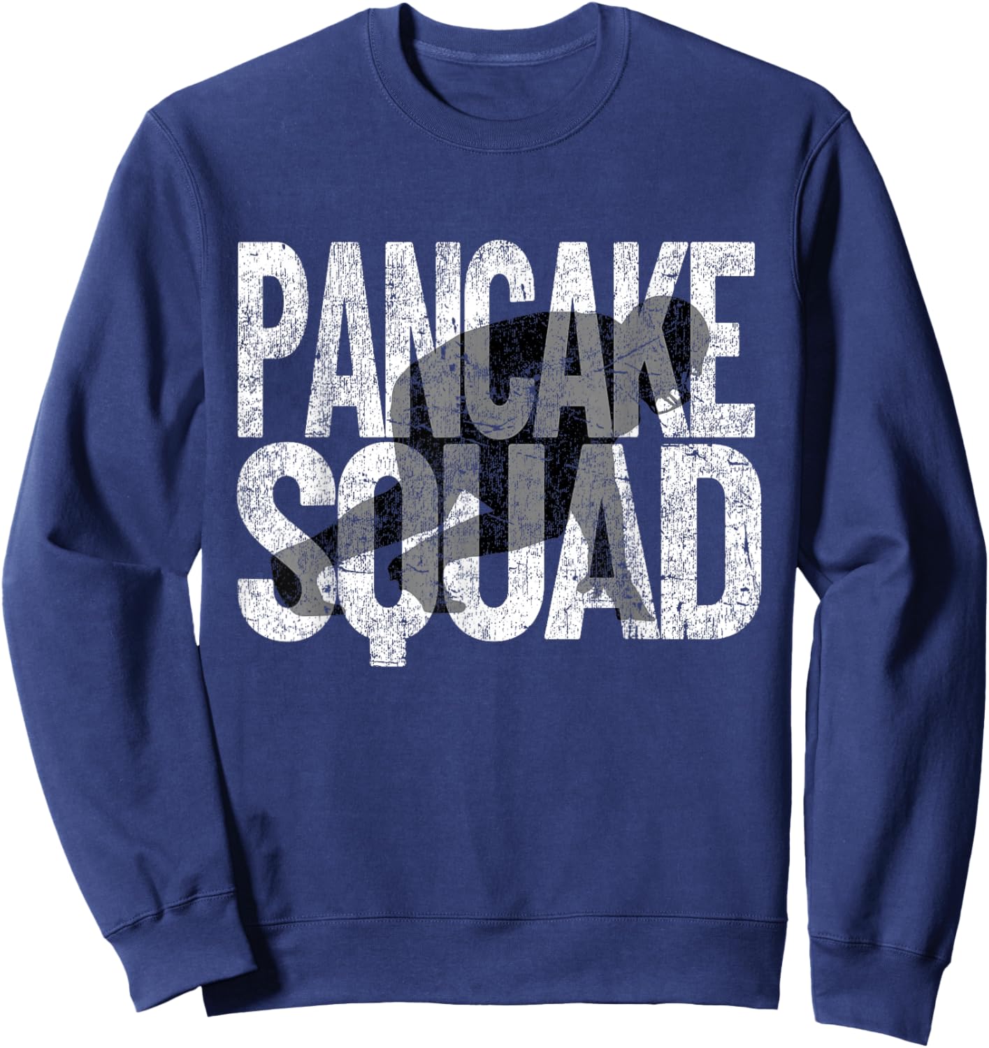 Football Lineman Pancake Squad Football Player Graphic Sweatshirt - Sweatshirt | Navy