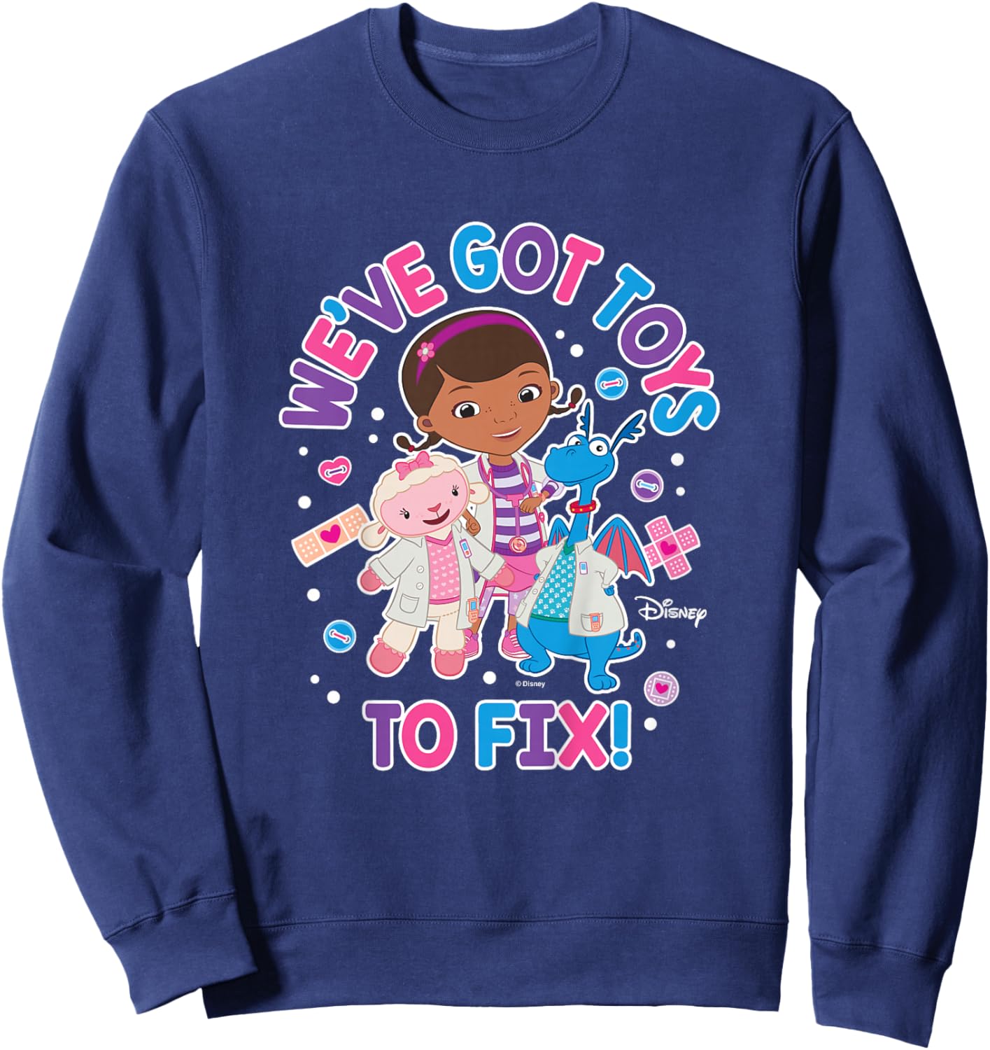 Kids Doc McStuffins -We've Got Toys To Fix Sweatshirt - Sweatshirt | Navy