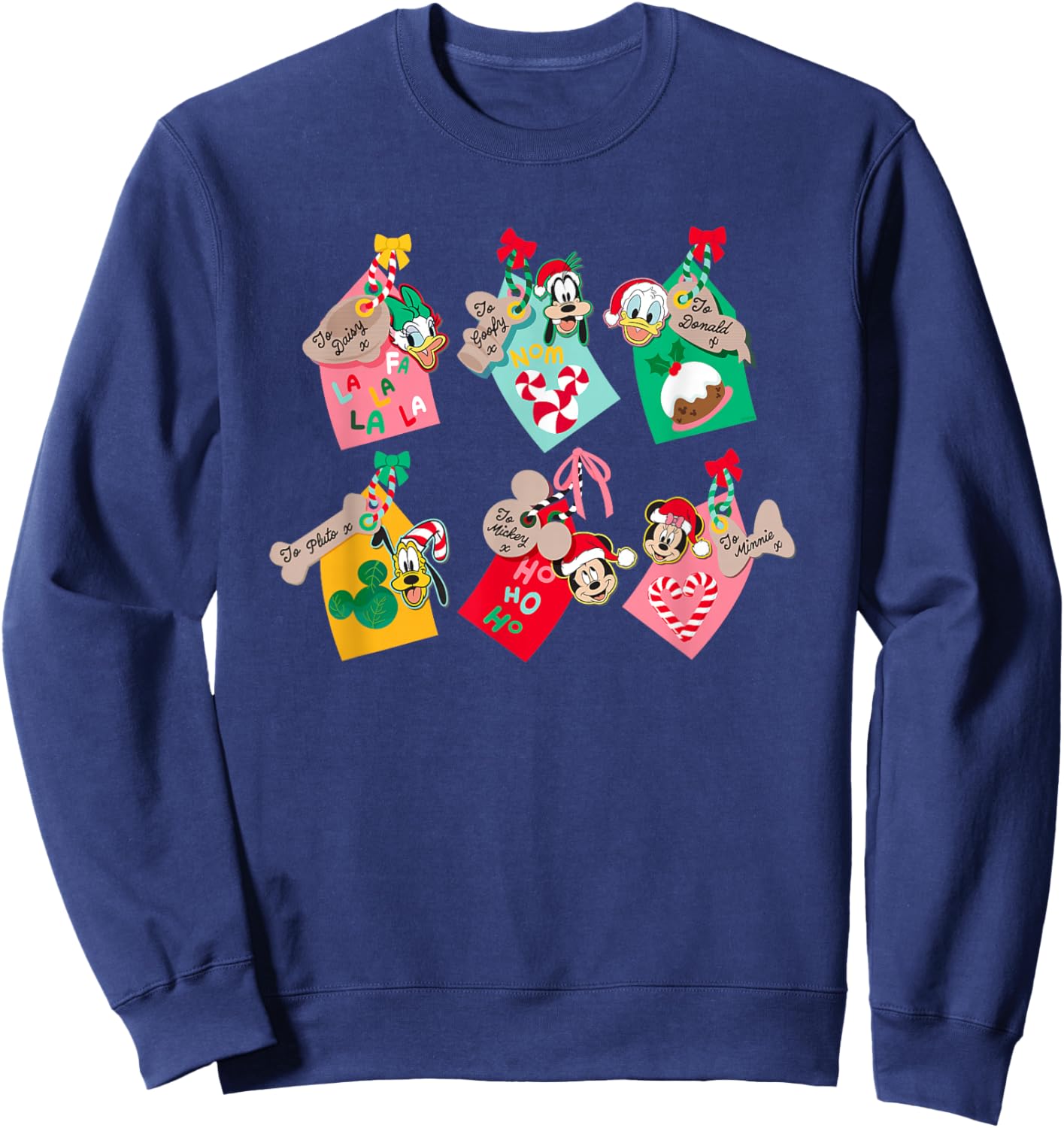 Disney Mickey Mouse & Pals Holiday Tags Sweatshirt - Sweatshirt | Navy