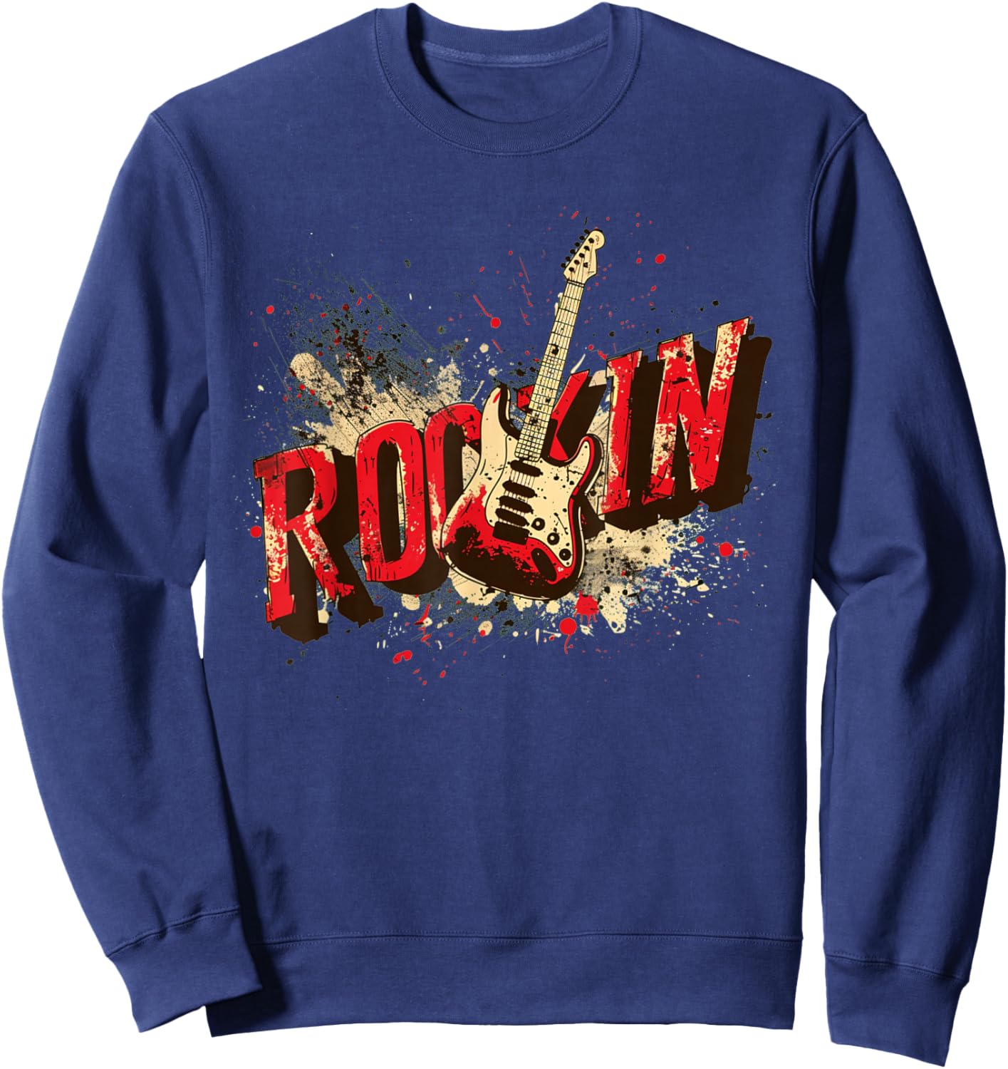 Rock'n Roll Gitarren-Outfit Sweatshirt - Sweatshirt | Navy