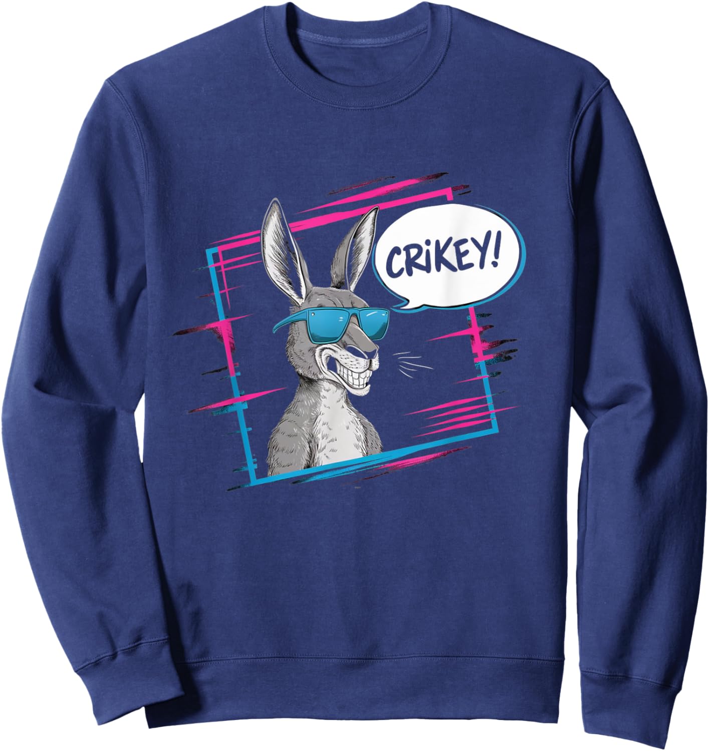 Crikey Australian Slang Product Funny Aussie Slang Down Sweatshirt - Sweatshirt | Navy