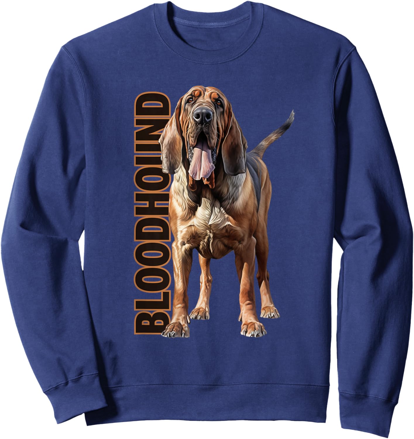 Bloodhound Watercolor Sweatshirt - Sweatshirt | Navy