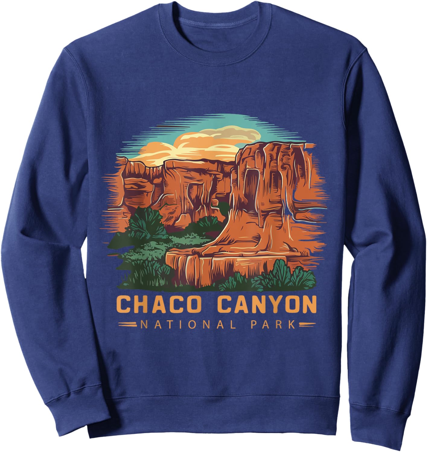 Chaco Canyon National Park Sweatshirt - Sweatshirt | Navy