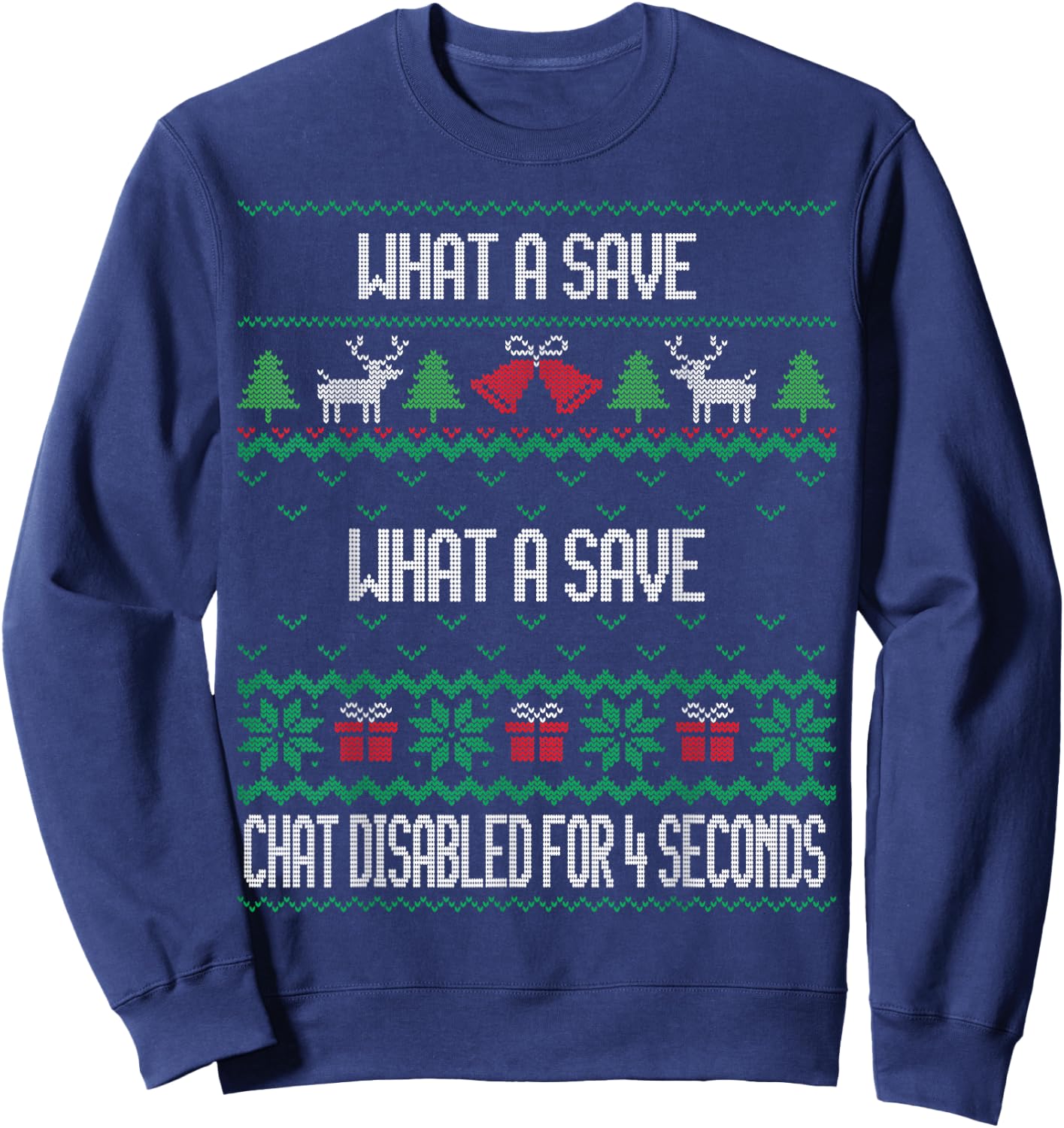 What A Save Chat Disabled Vintage Retro Rocket Soccer Game Sweatshirt - Sweatshirt | Navy
