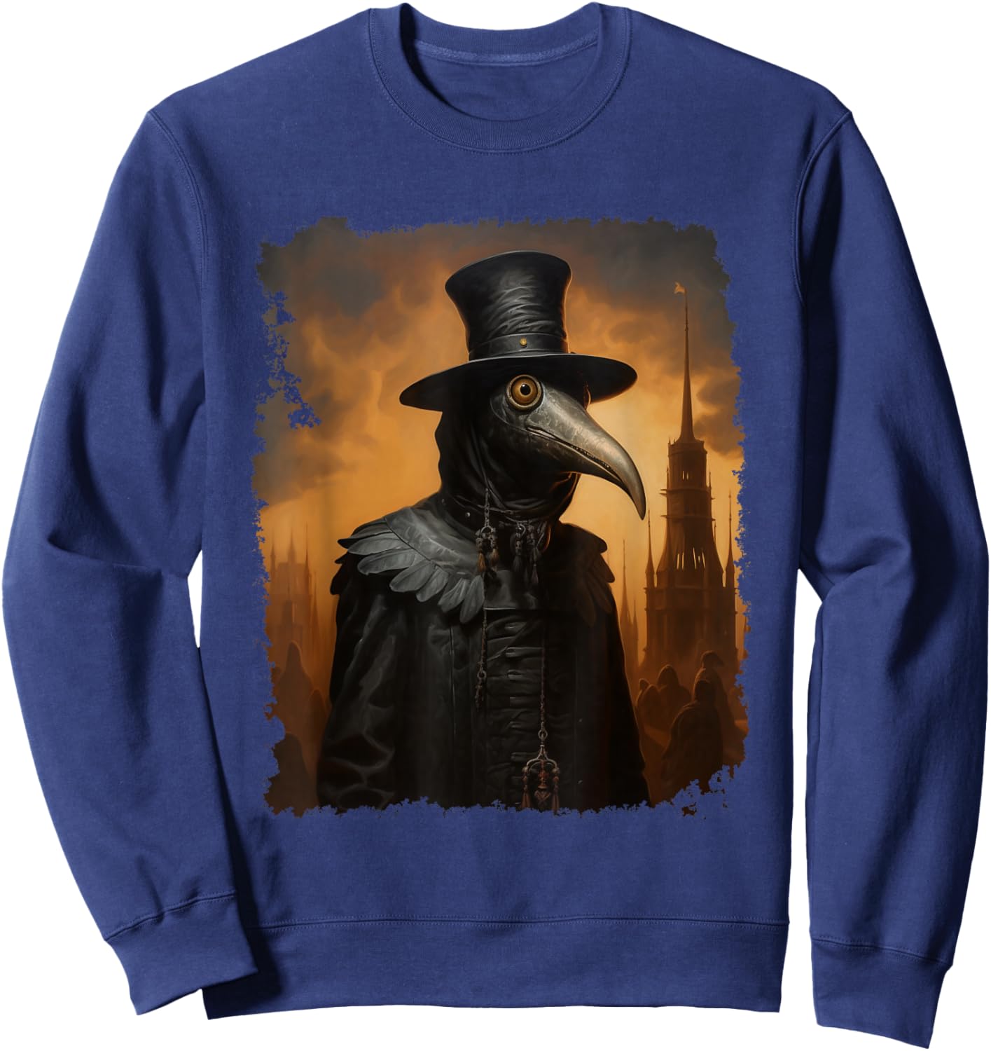 Plague Doctor Black Sweatshirt - Sweatshirt | Navy