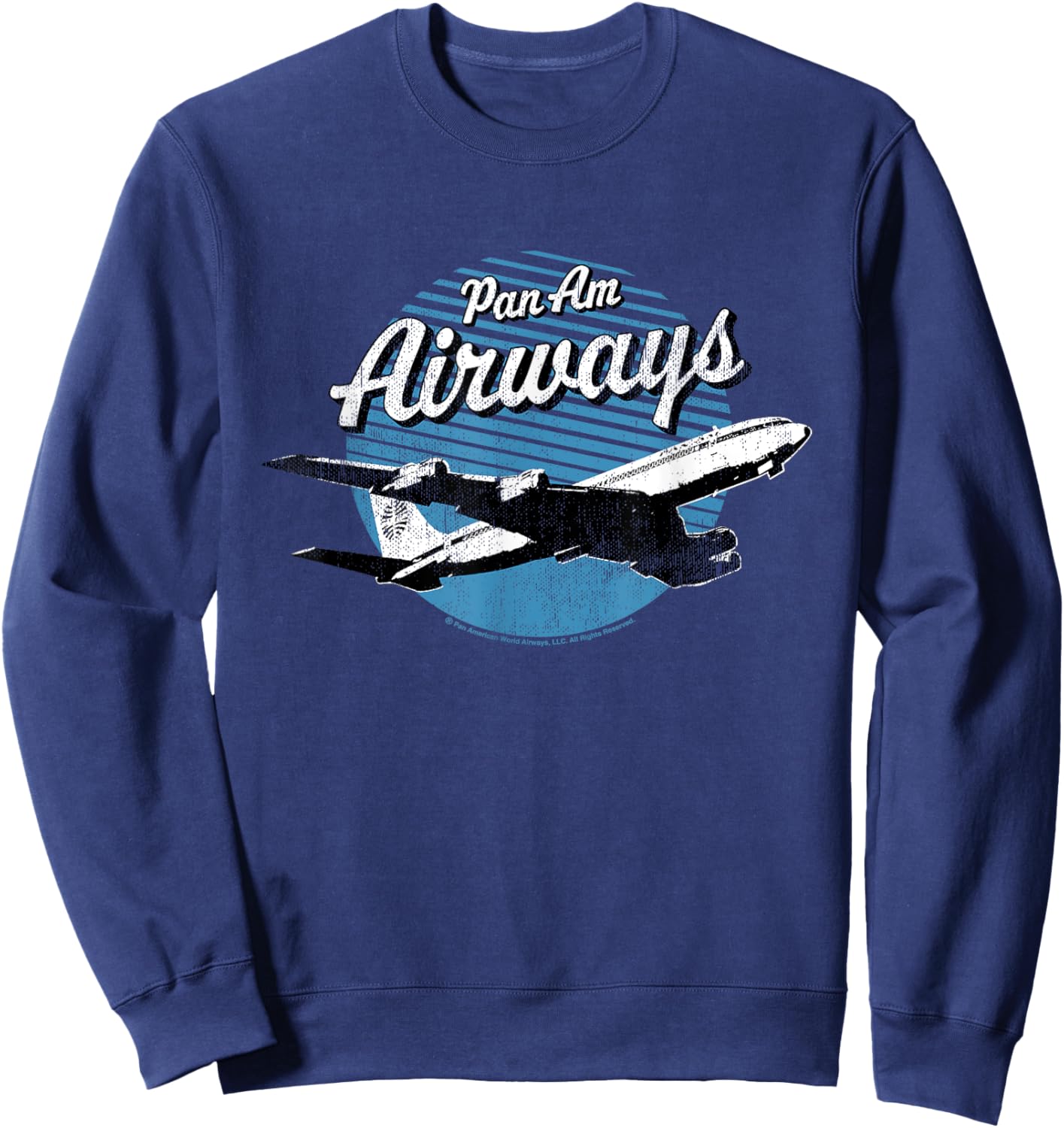 Pan Am Airways Retro Plane Take Off Sweatshirt - Sweatshirt | Navy