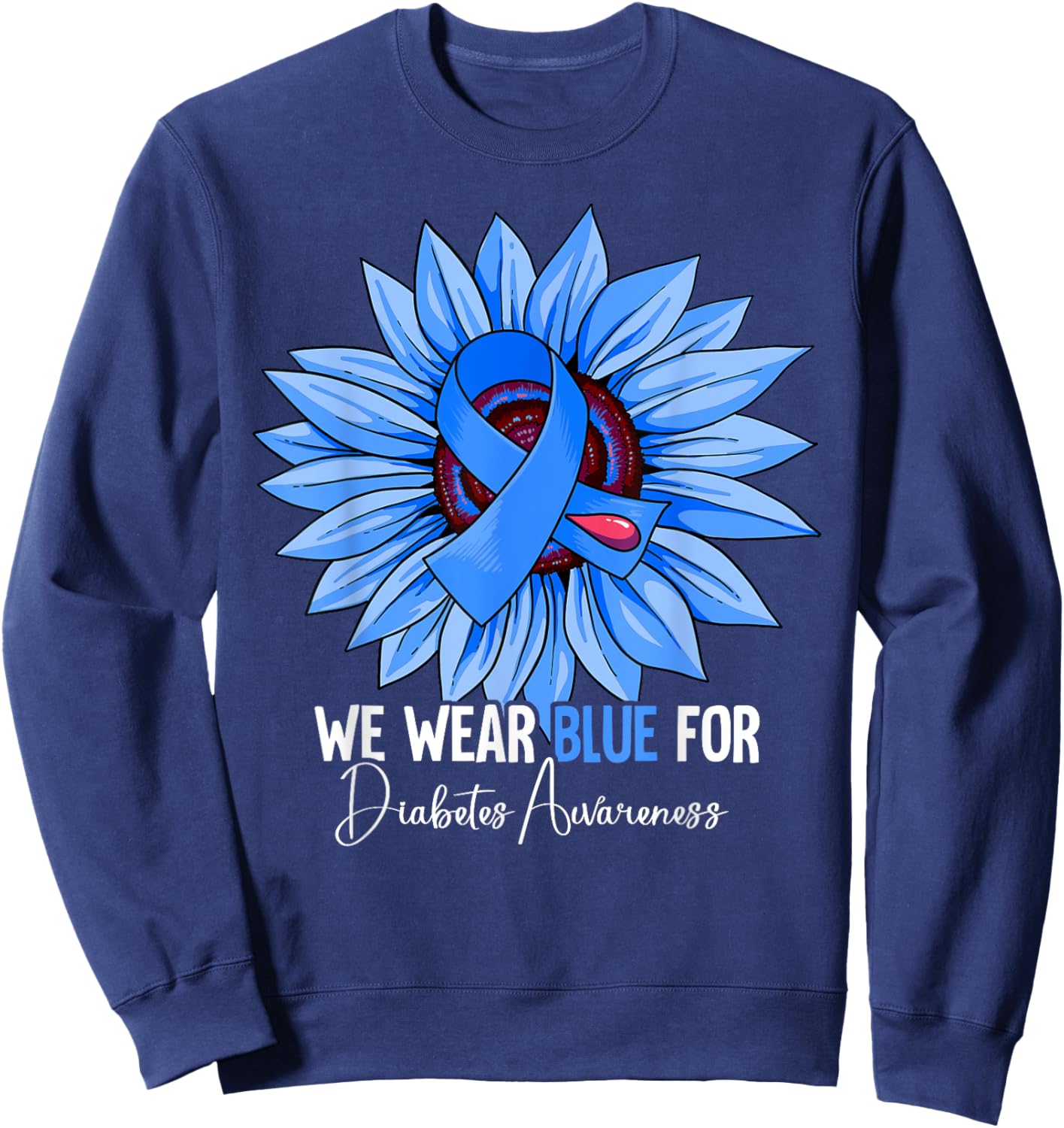 Diabetes Awareness Sweatshirt - Sweatshirt | Navy
