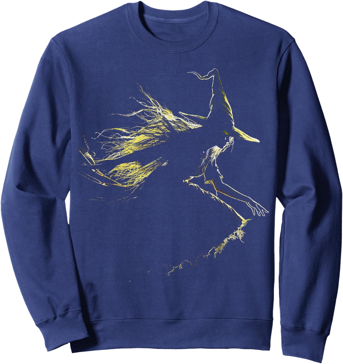 Witch Costume Halloween Spooky Art Witch Sweatshirt - Sweatshirt | Navy