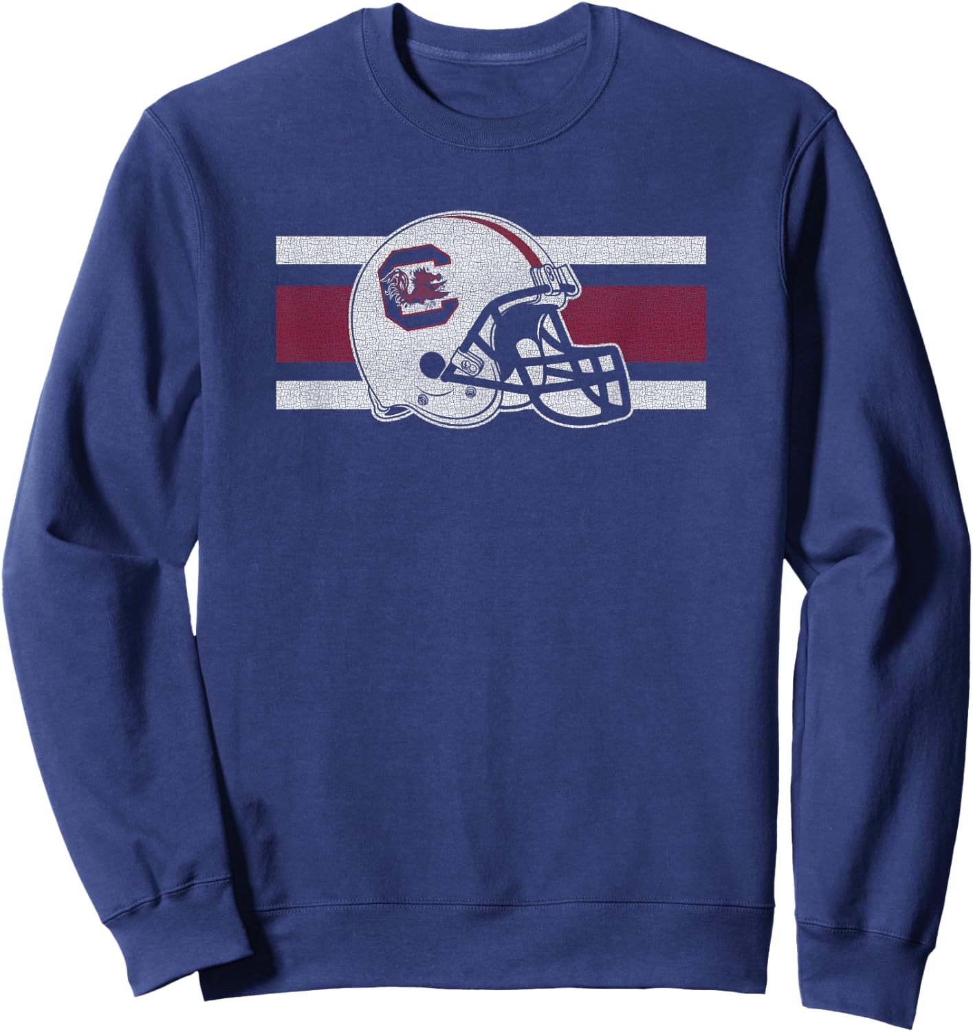 South Carolina Gamecocks Football Retro Helmet Black Sweatshirt - Sweatshirt | Navy