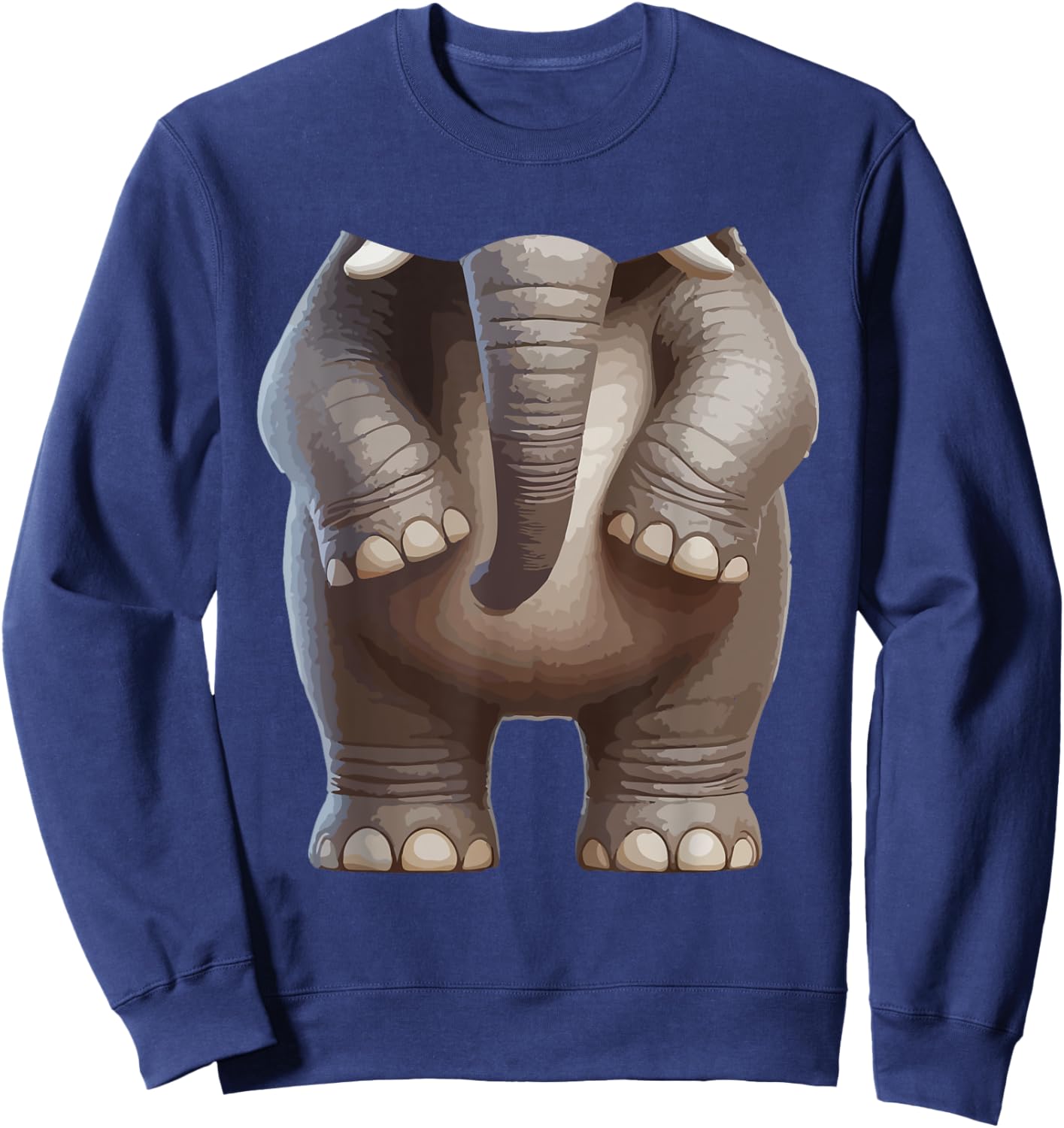 Halloween Animal Costume Cosplay Elephant Matching Parties Sweatshirt - Sweatshirt | Navy