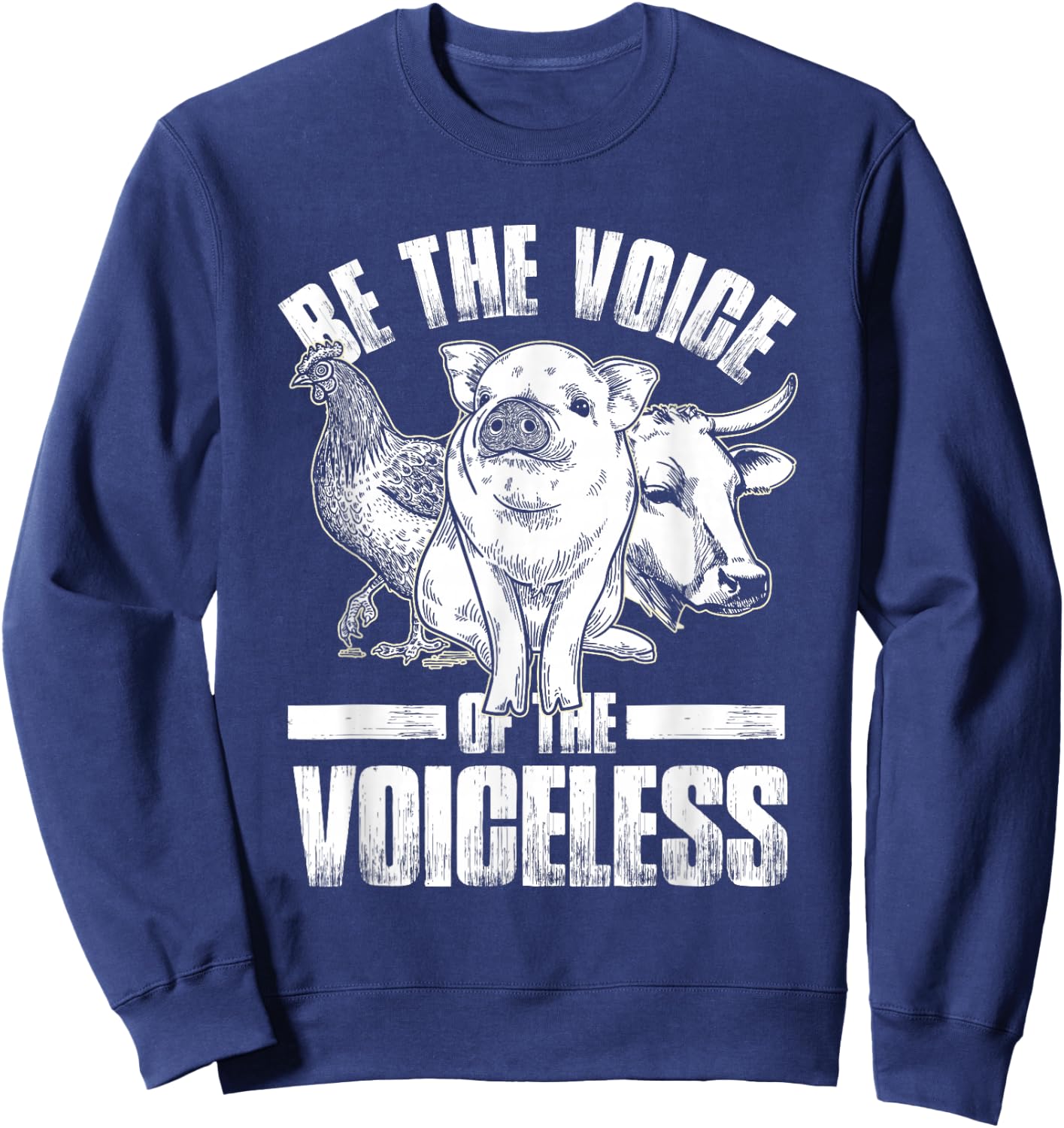 Voice of The Vegan Vegan Sweatshirt - Sweatshirt | Navy