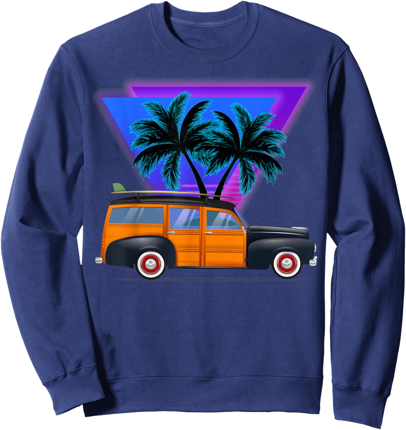 Beautiful woody surf wagon , Great and Boys Sweatshirt - Sweatshirt | Navy