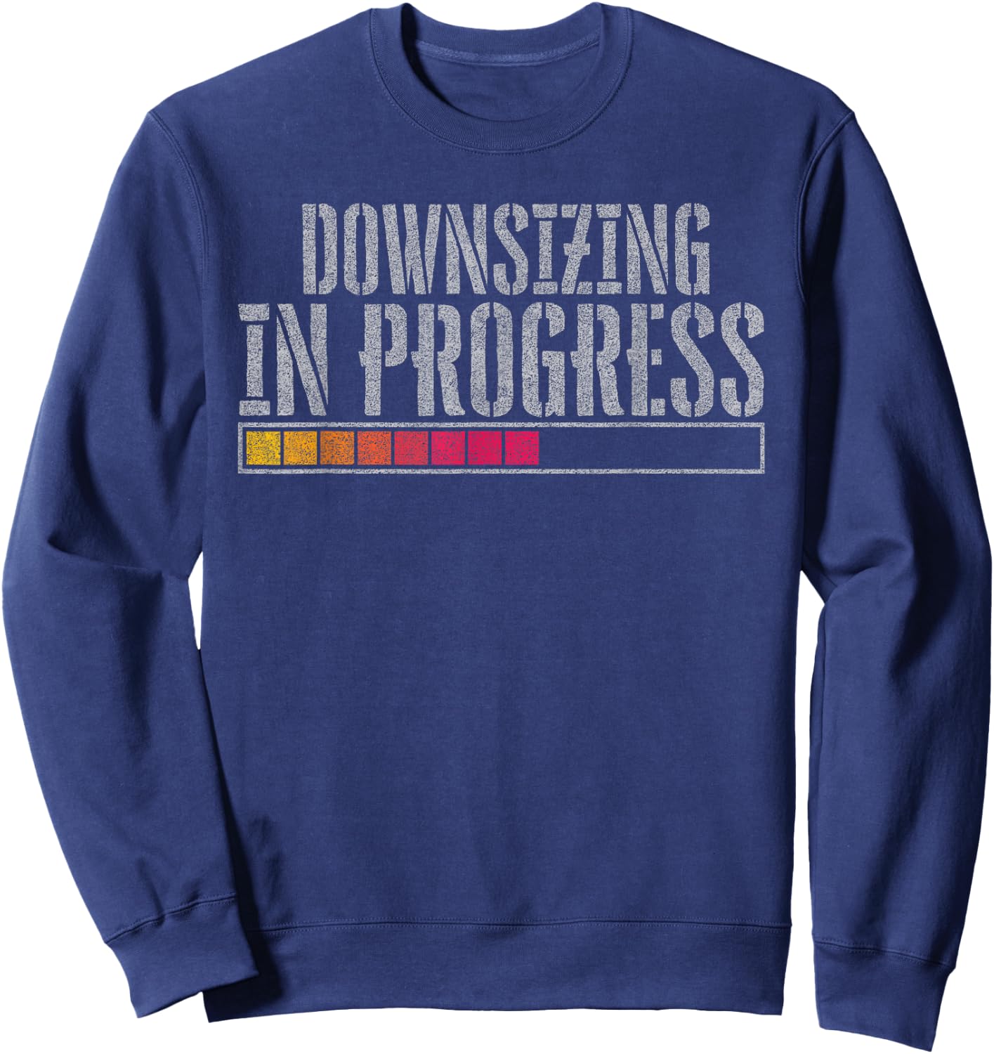 Downsizing in progress Sweatshirt - Sweatshirt | Navy