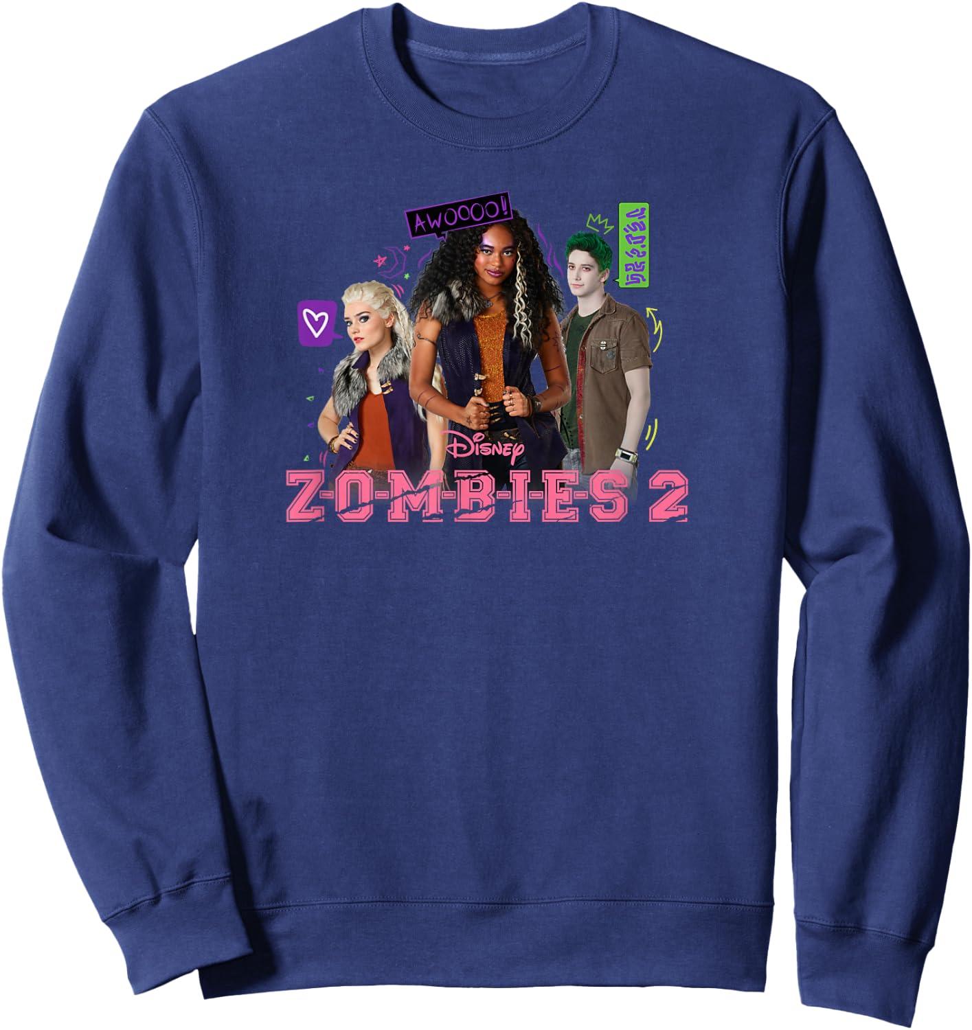 Zombies 2 - Zed Willa Addison Trio Sweatshirt - Sweatshirt | Navy