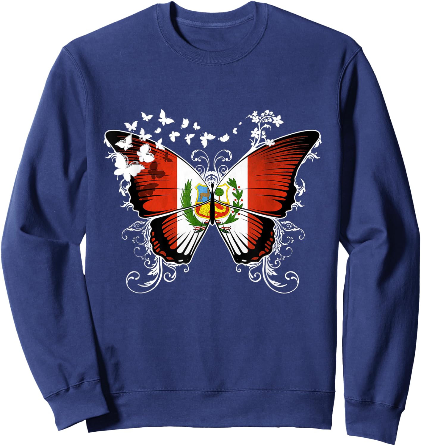 Peru Flag Peruvian Sweatshirt - Sweatshirt | Navy