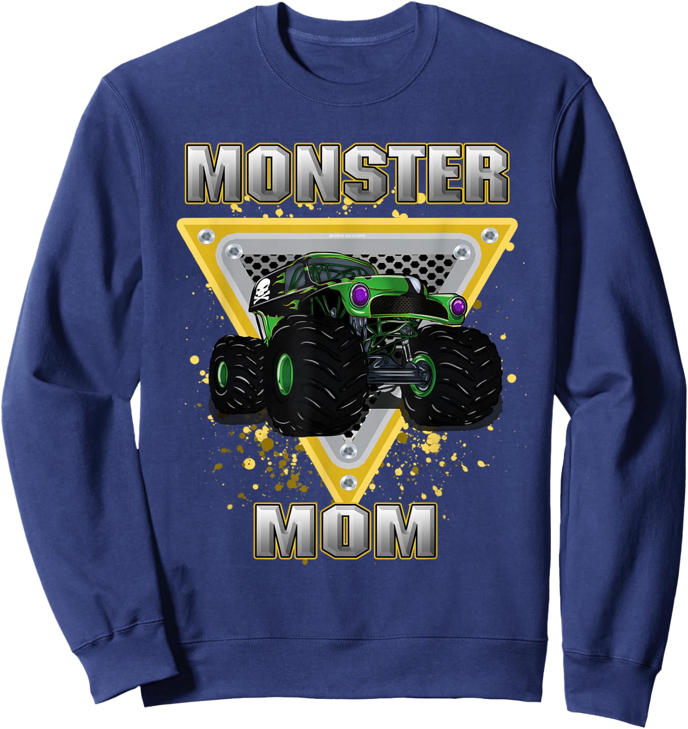 Monster Truck Mom Sweatshirt - Sweatshirt | Navy
