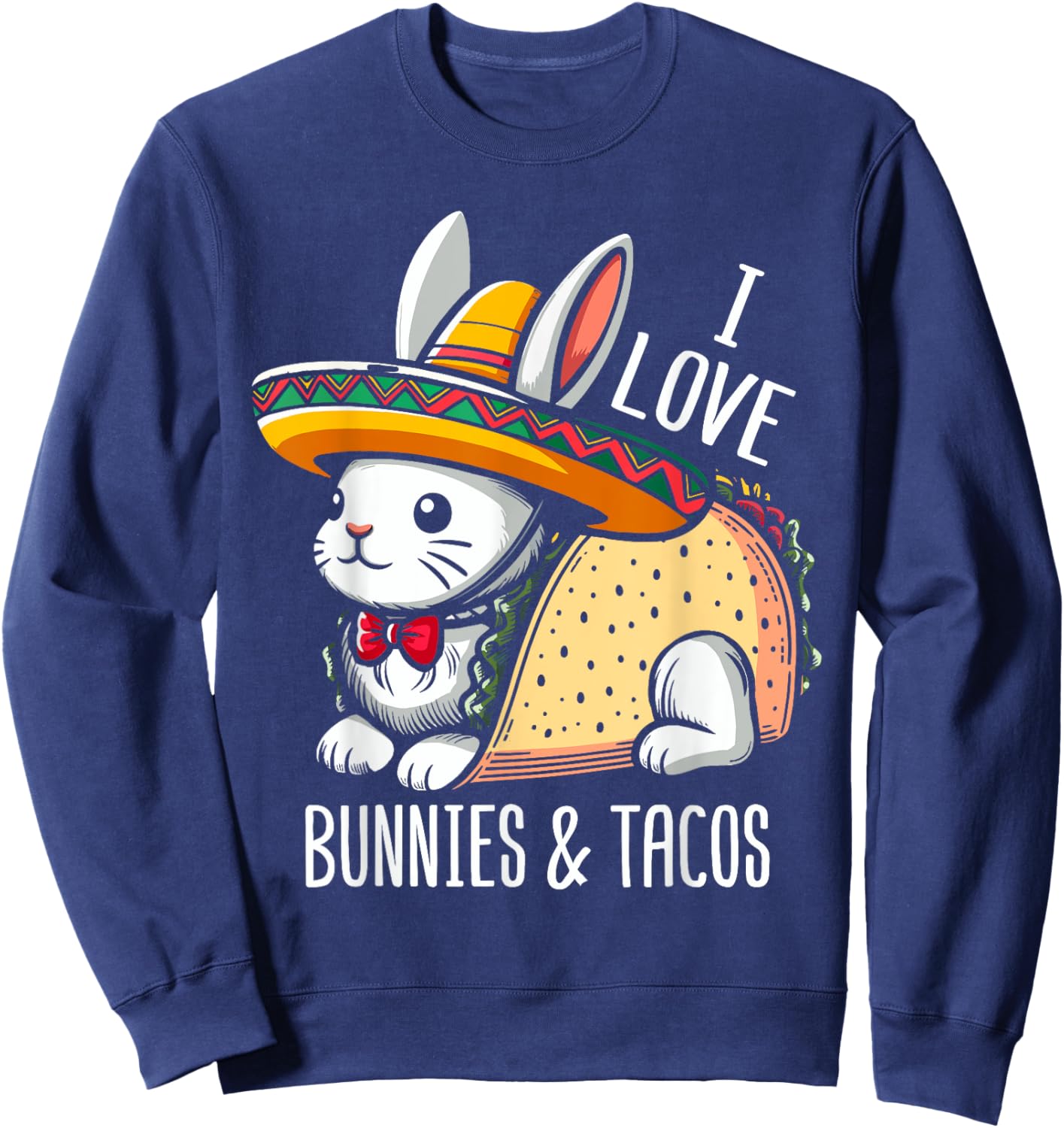 Taco Bunny Taco Love Rabbit Sweatshirt - Sweatshirt | Navy