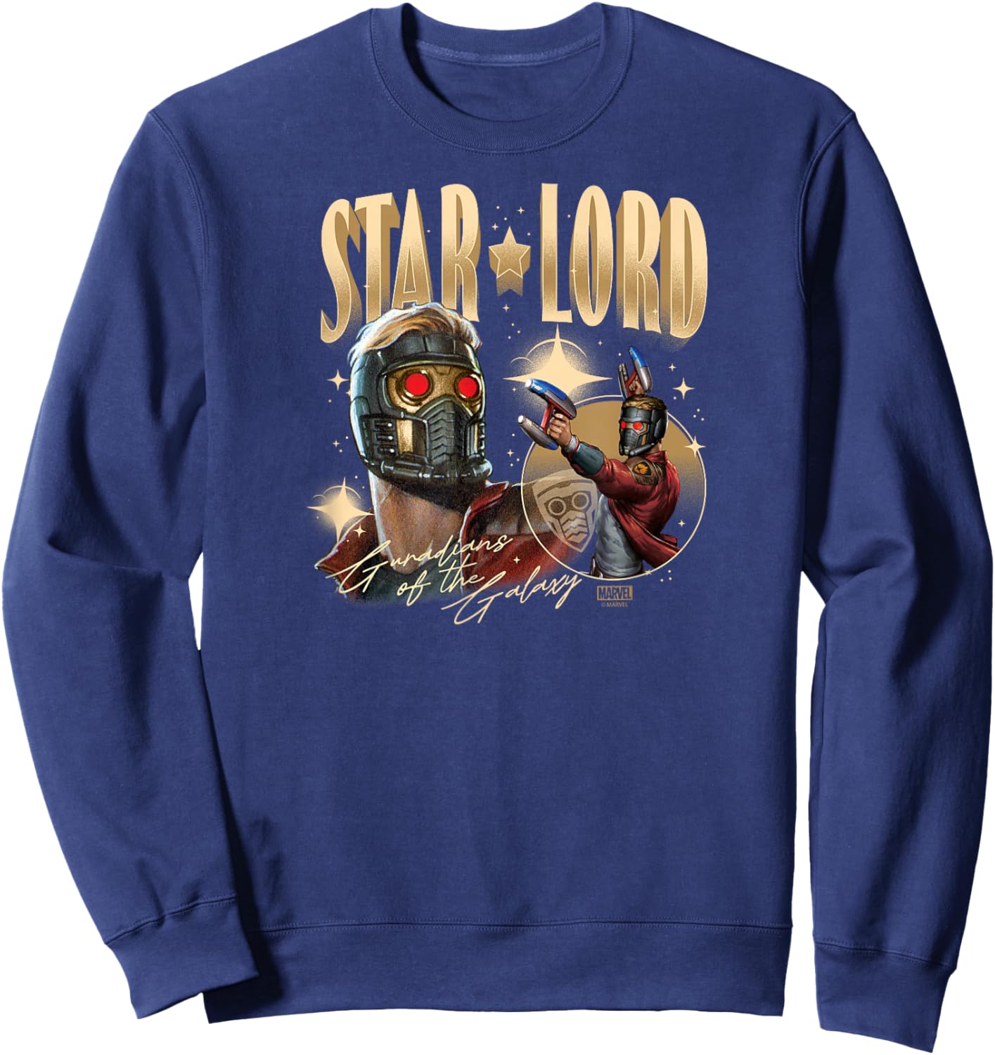 Guardians of The Galaxy - Star Lord Bootleg Sweatshirt - Sweatshirt | Navy