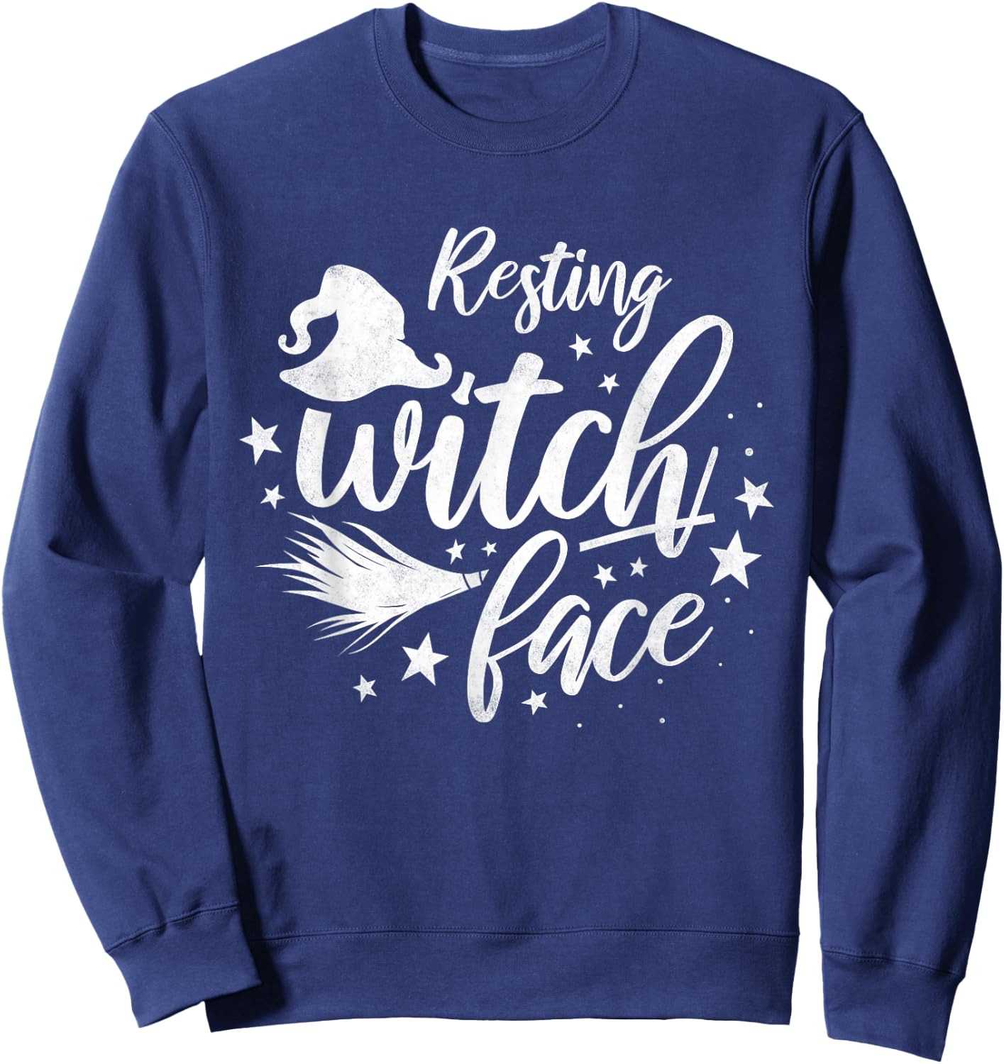 Resting Witch Face, Halloween Sweatshirt - Sweatshirt | Navy