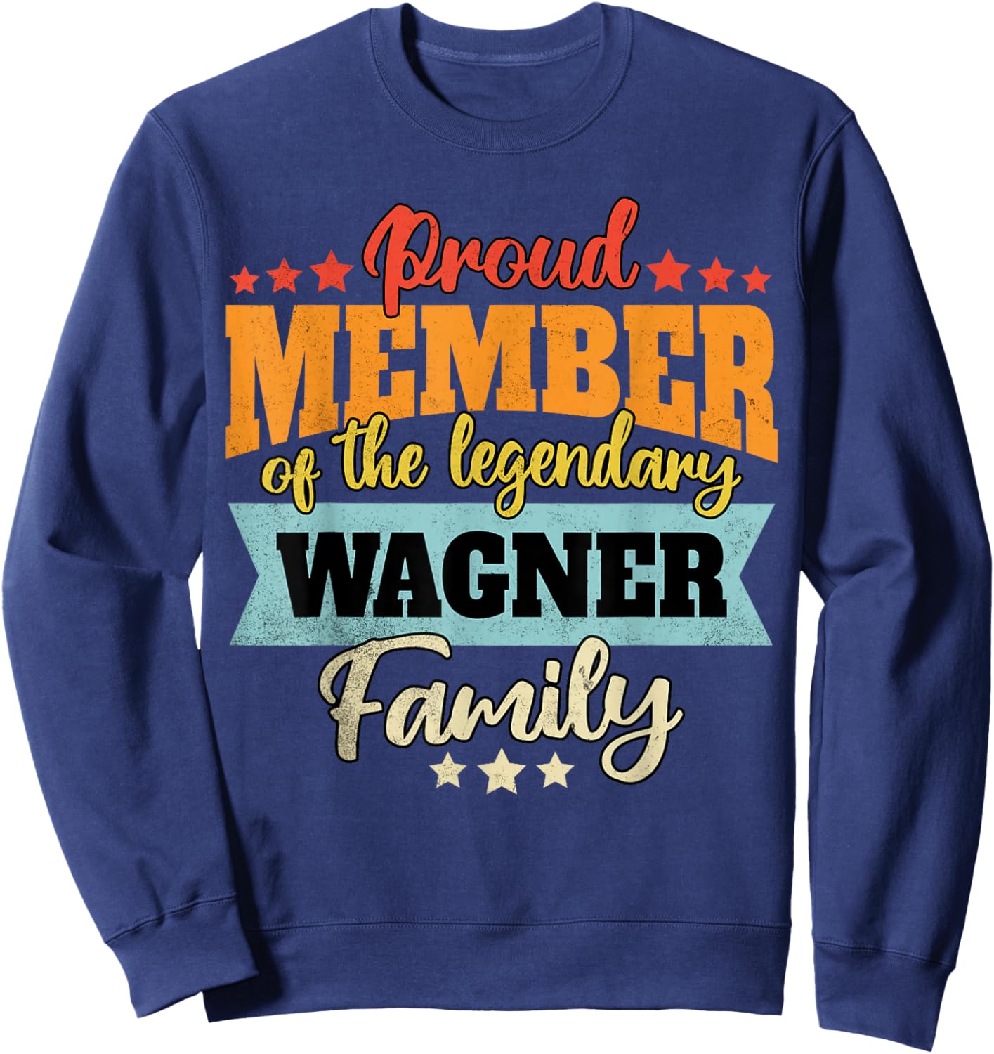 Wagner surname Wagner Sweatshirt - Sweatshirt | Navy