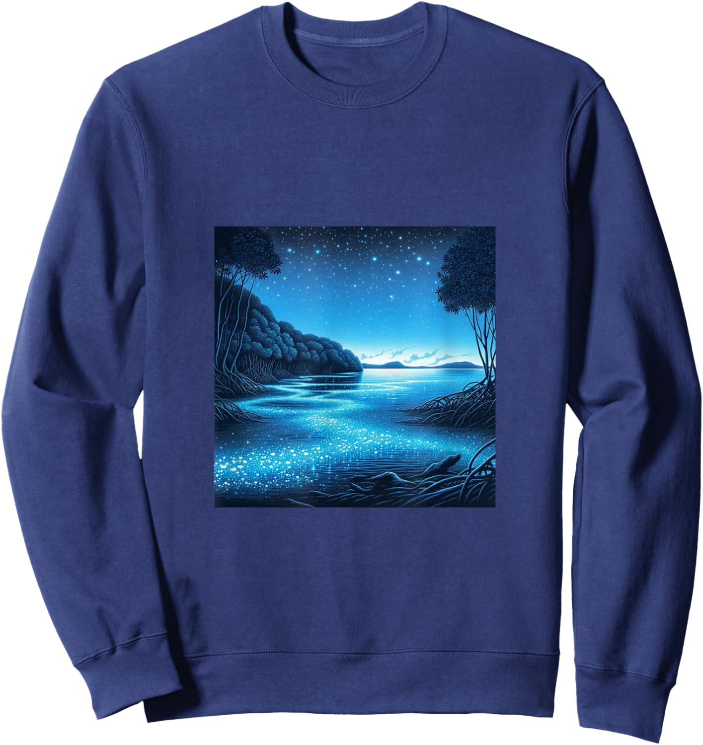 Puerto Rico's Bioluminescent Bays Sweatshirt - Sweatshirt | Navy