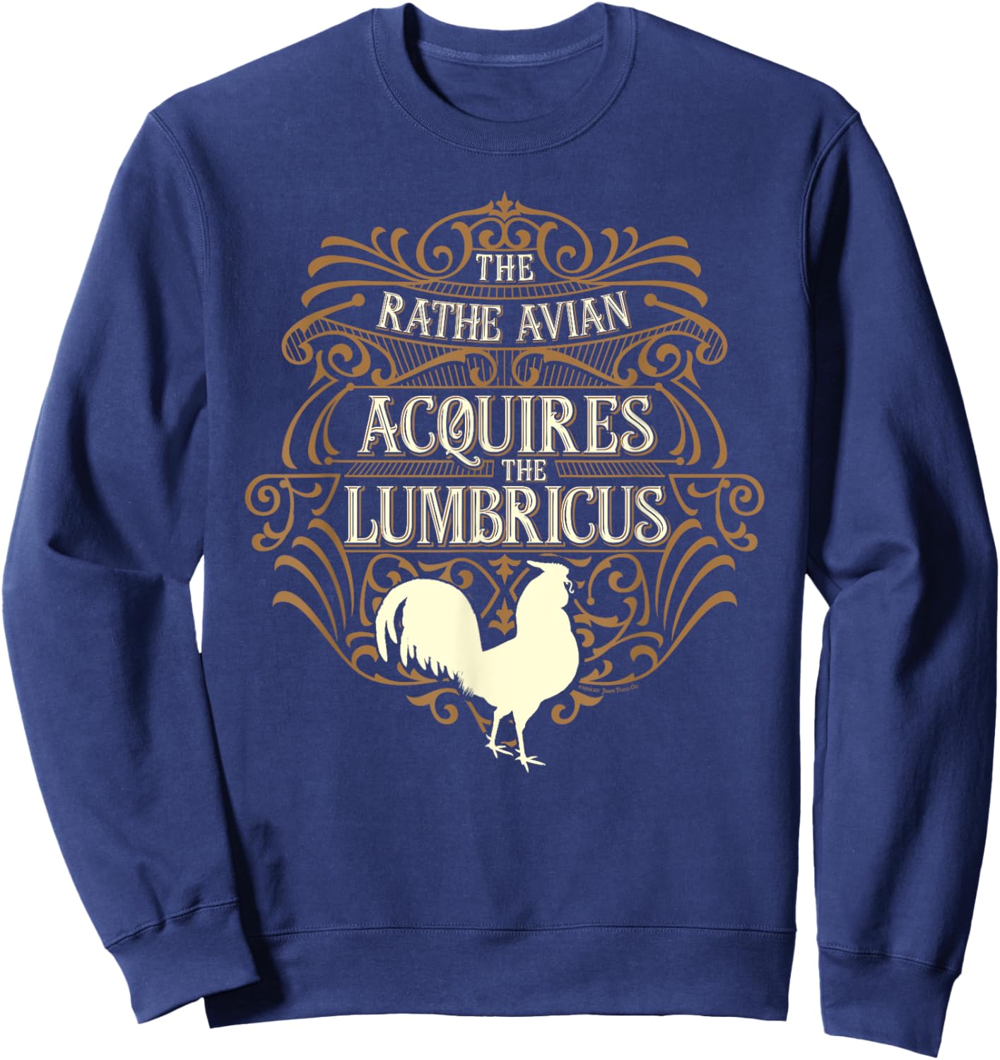 Early Bird Gets The Worm Funny Motivational Novelty Sweatshirt - Sweatshirt | Navy