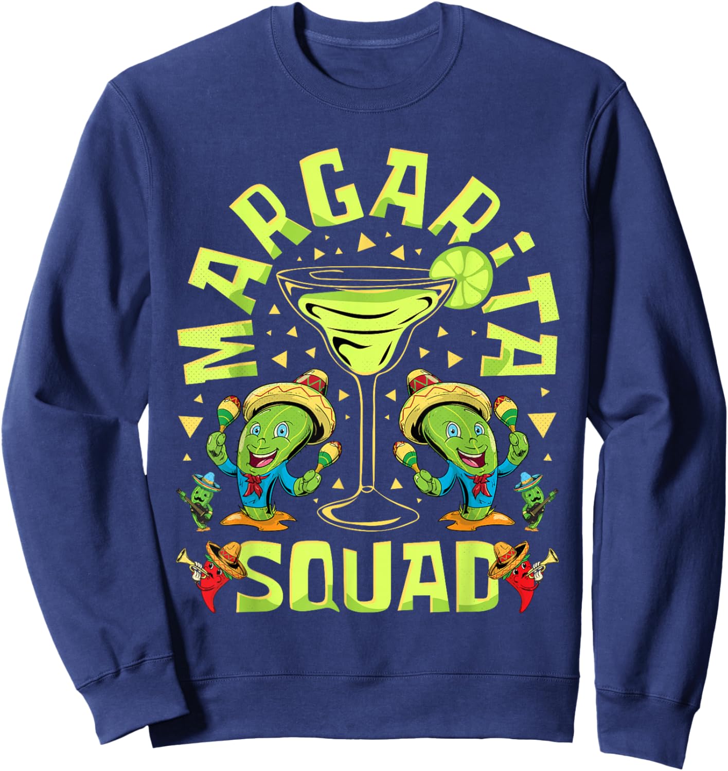 Cinco De Mayo, Margarita Squad Sweatshirt - Sweatshirt | Navy