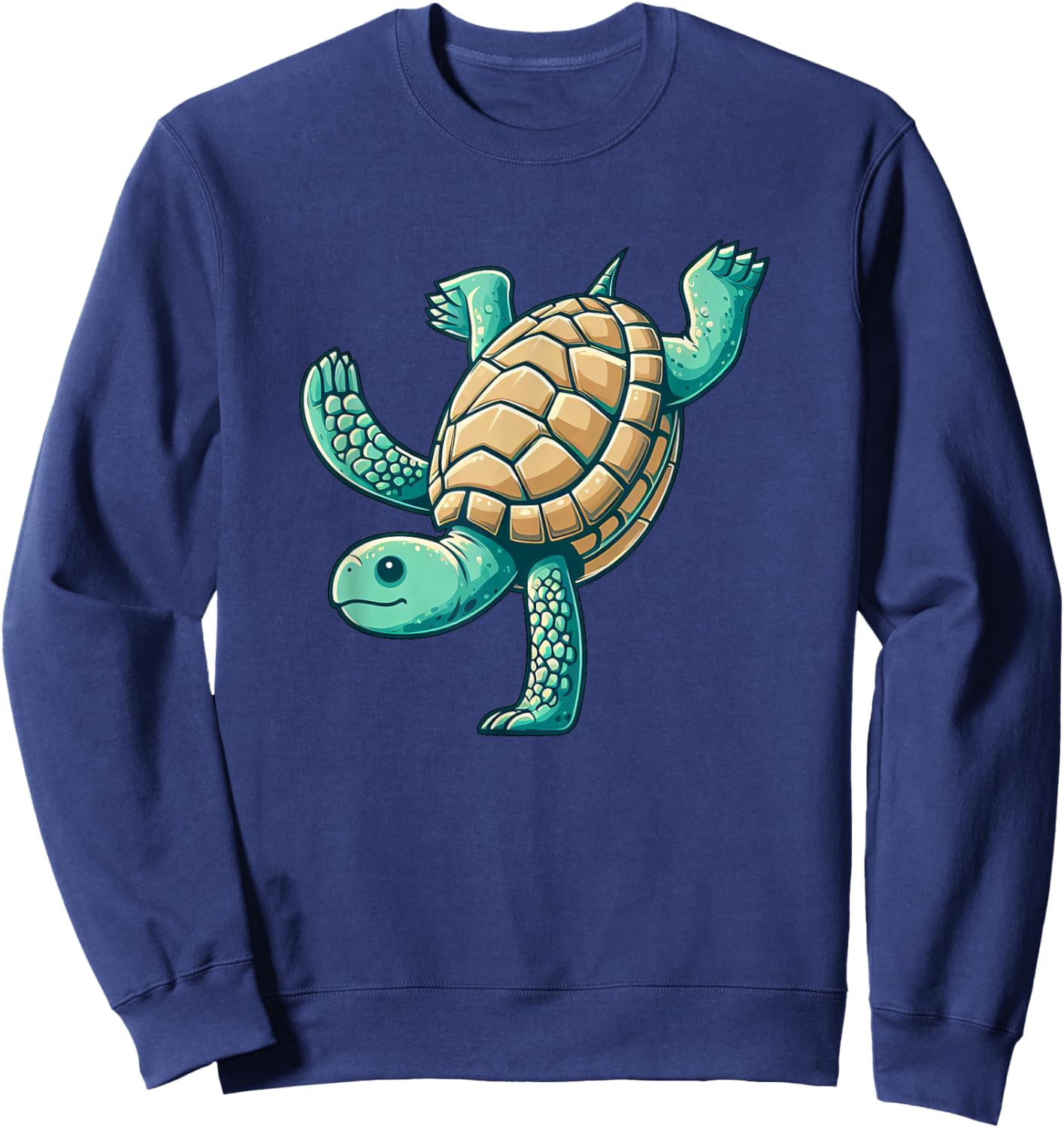 Turtle Handstand Flip Gymnastics Sweatshirt - Sweatshirt | Navy