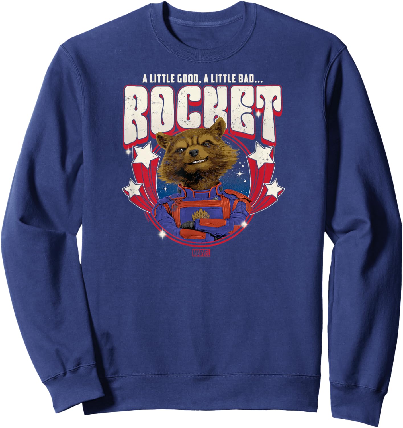 Guardians of The Galaxy - Rocket Raccoon Band Sweatshirt - Sweatshirt | Navy