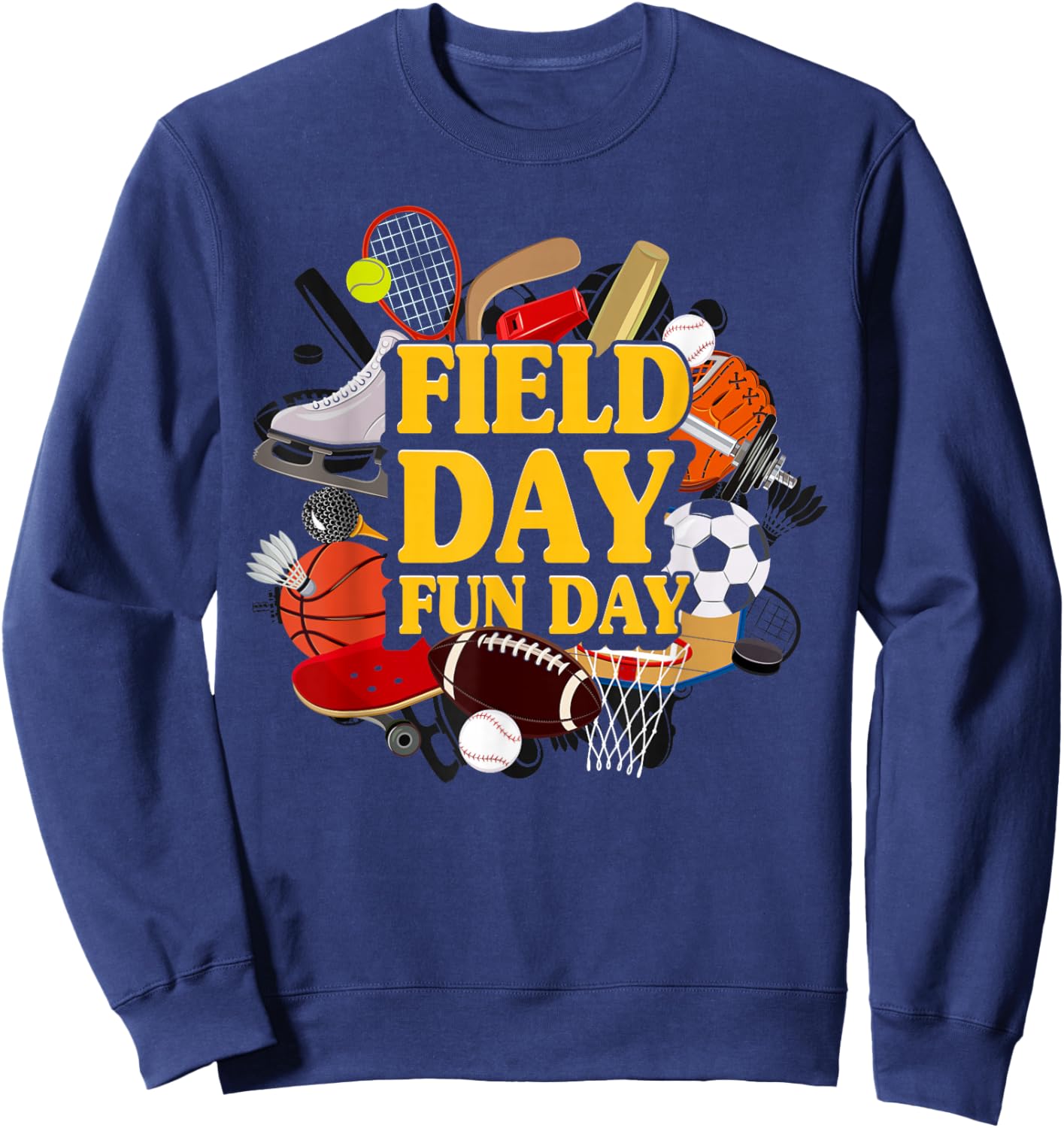 Field Day Kids Teacher School Sport Sweatshirt - Sweatshirt | Navy