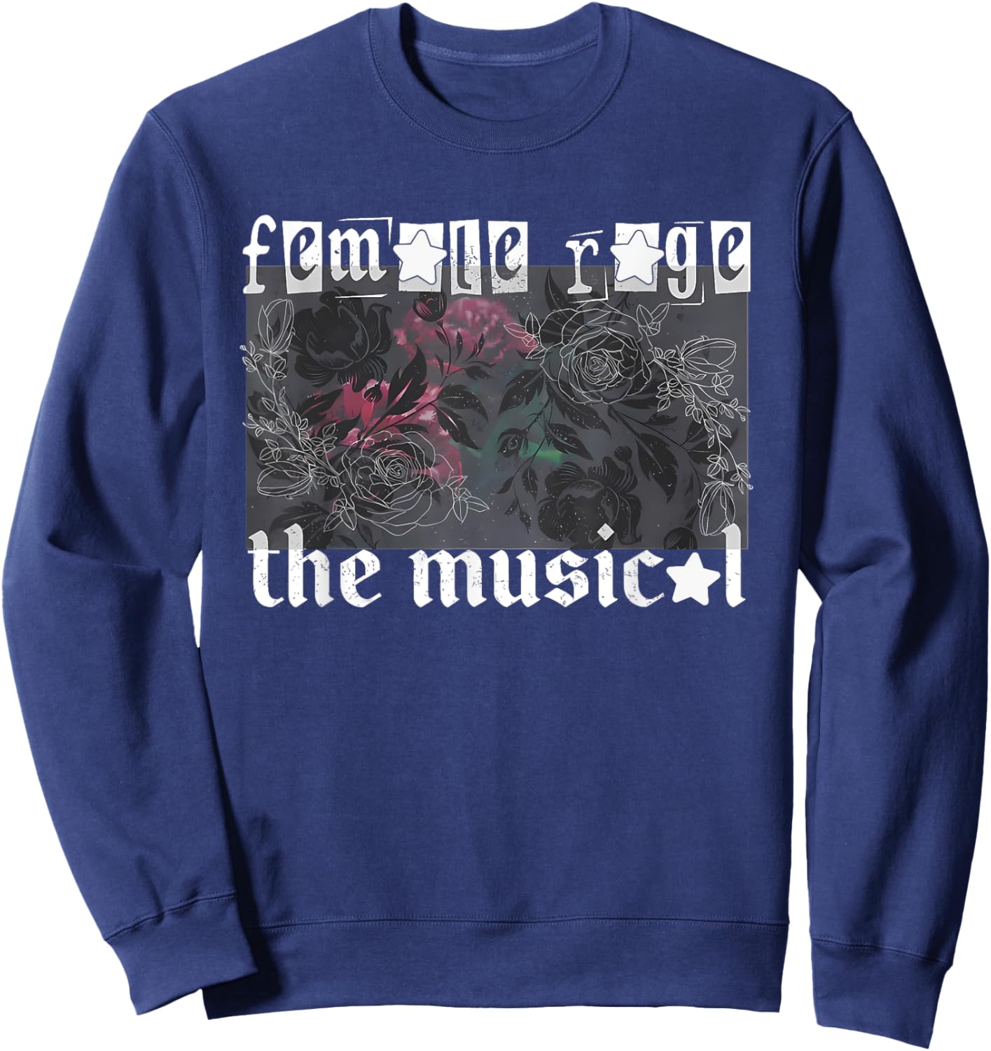 Retro In My Female Retro Rage Era Women Kids Meme Sweatshirt - Sweatshirt | Navy