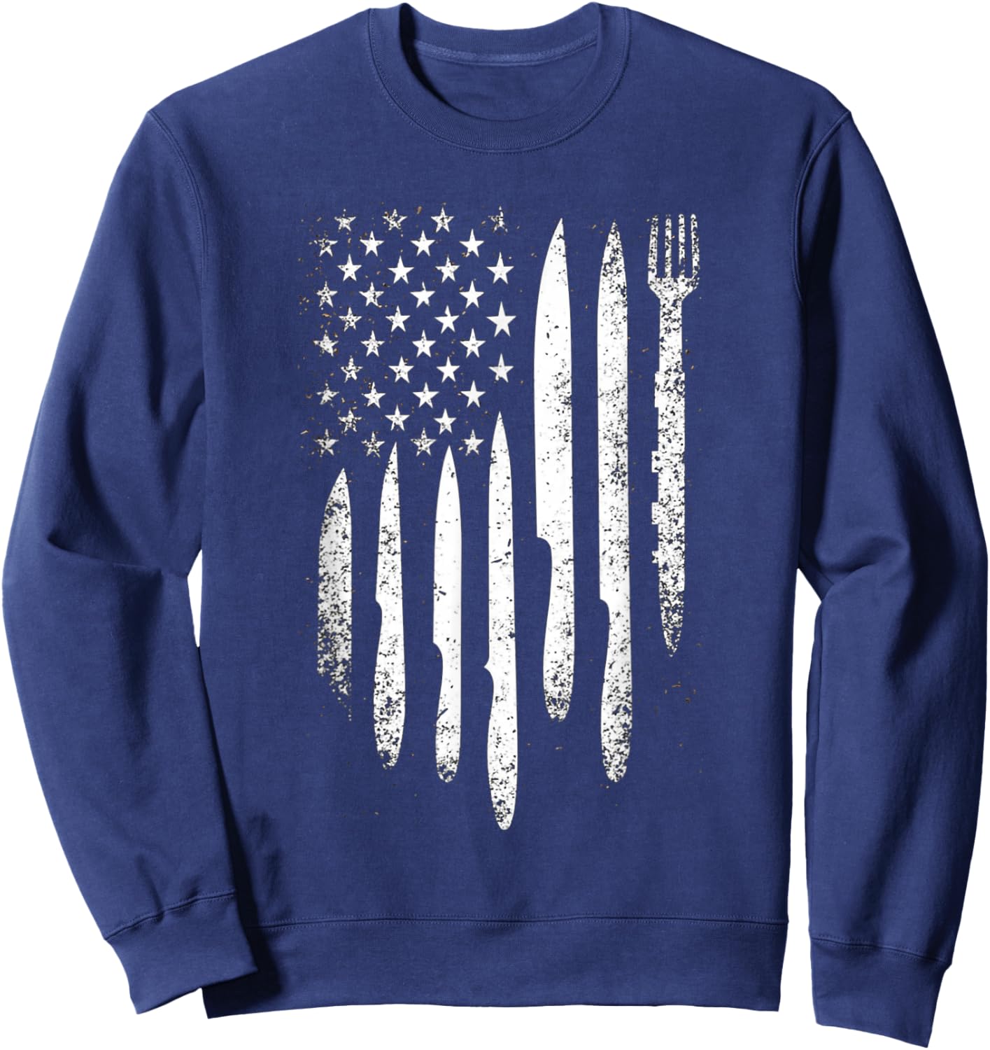 Culinary American Flag Sweatshirt - Sweatshirt | Navy