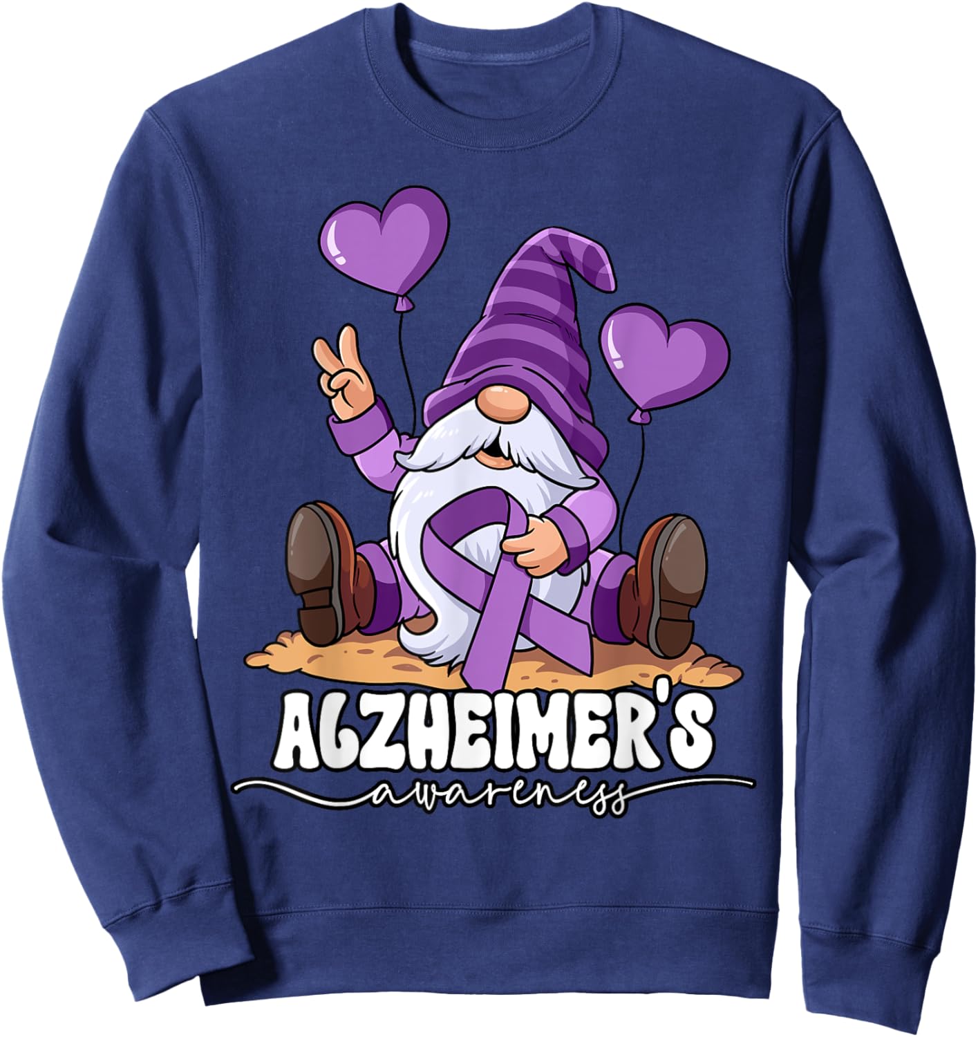 Alzheimer's Awareness Sweatshirt - Sweatshirt | Navy