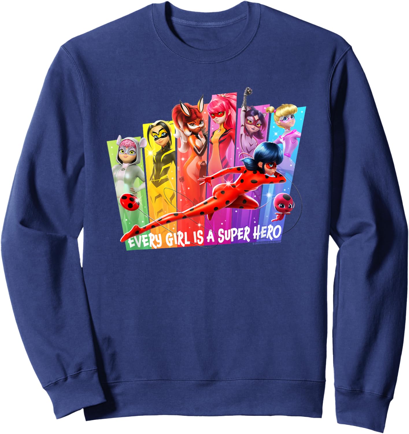 Miraculous Every Girl is A Super Hero Sweatshirt - Sweatshirt | Navy