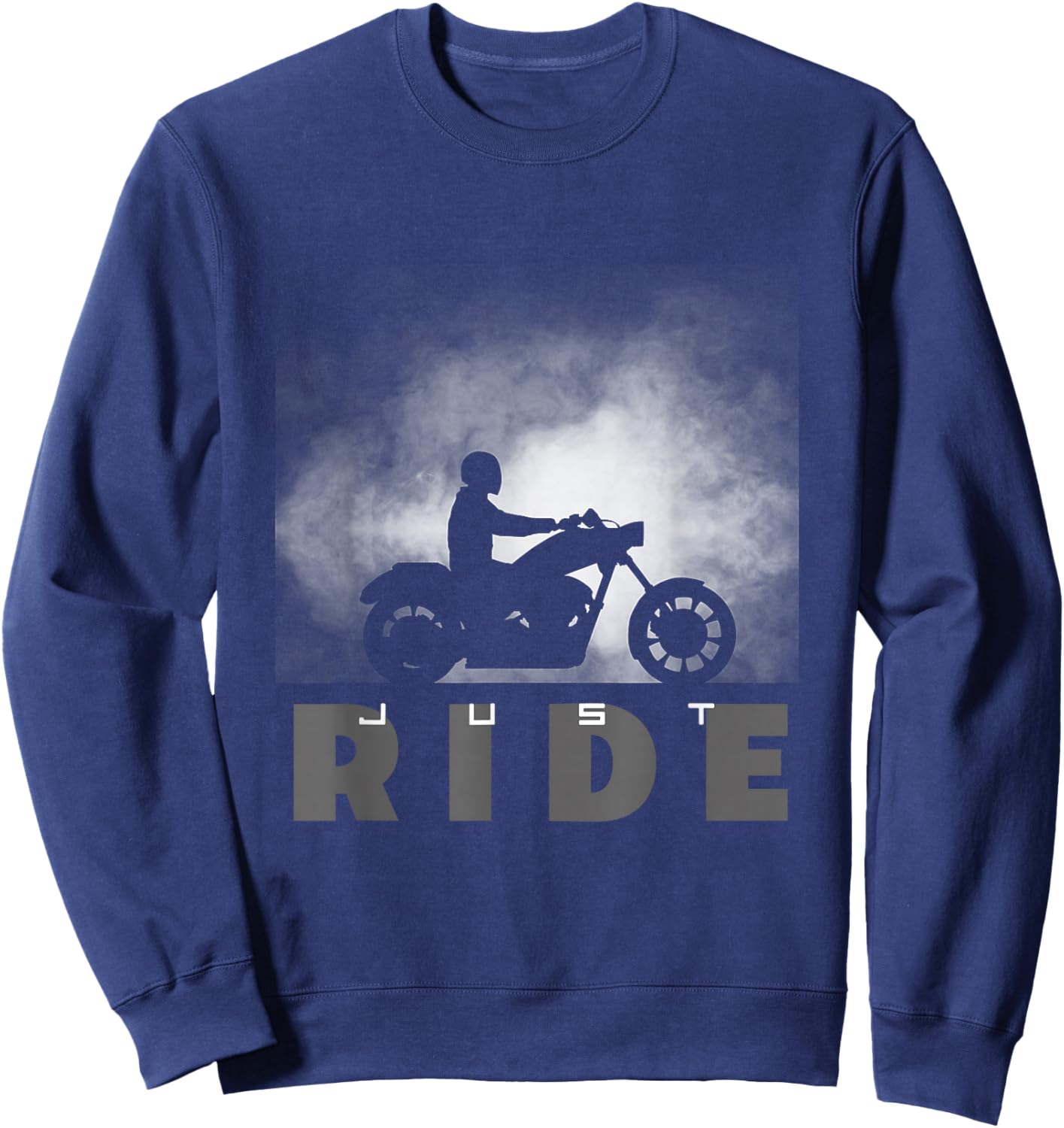 Just Ride Motorcycle Apparel - Biker Motorcycle Sweatshirt - Sweatshirt | Navy
