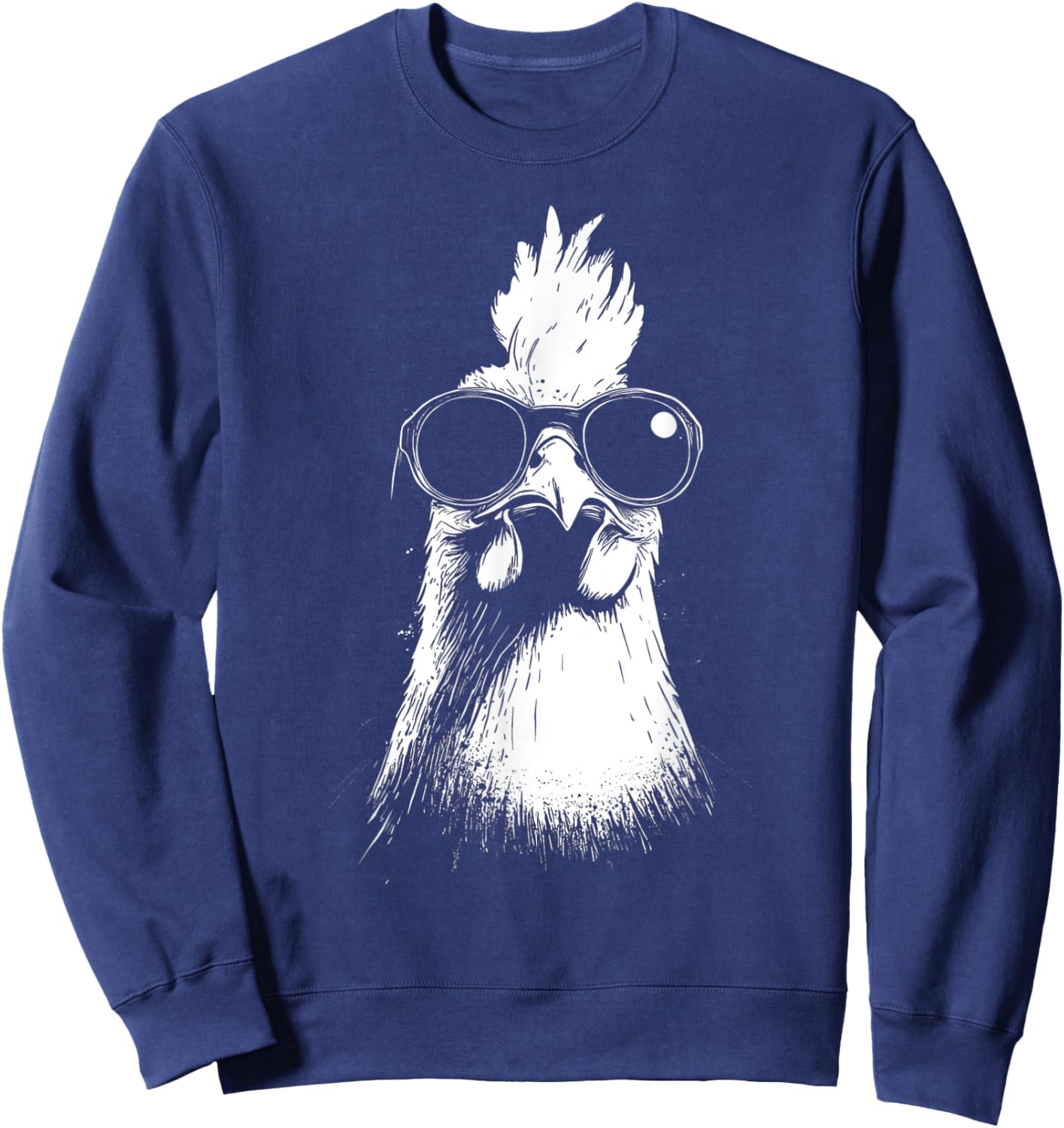 Funny Chicken cool Graffiti Urban art street Sweatshirt - Sweatshirt | Navy