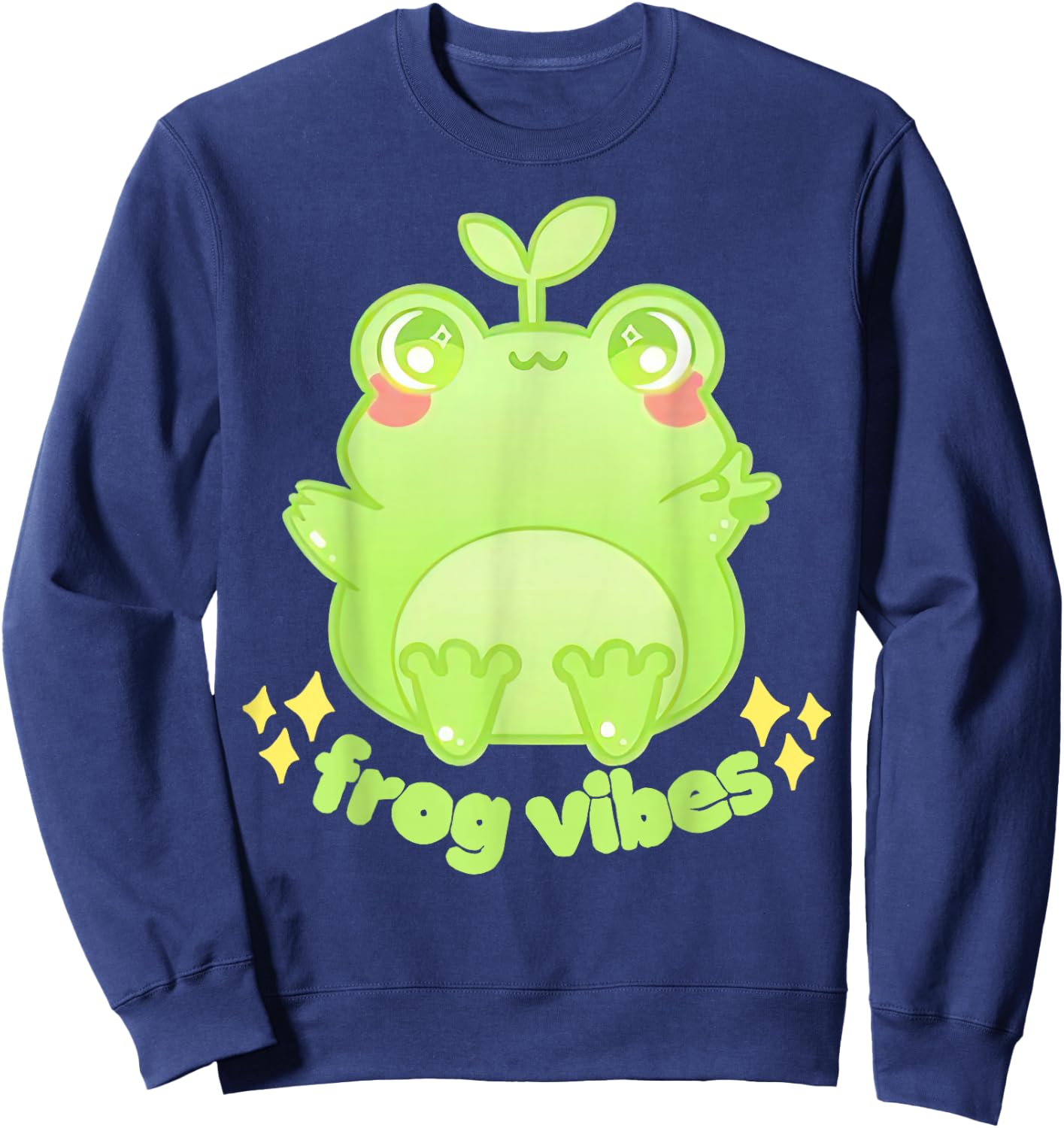 Froggy Crossing Frog Vibes Sweatshirt - Sweatshirt | Navy