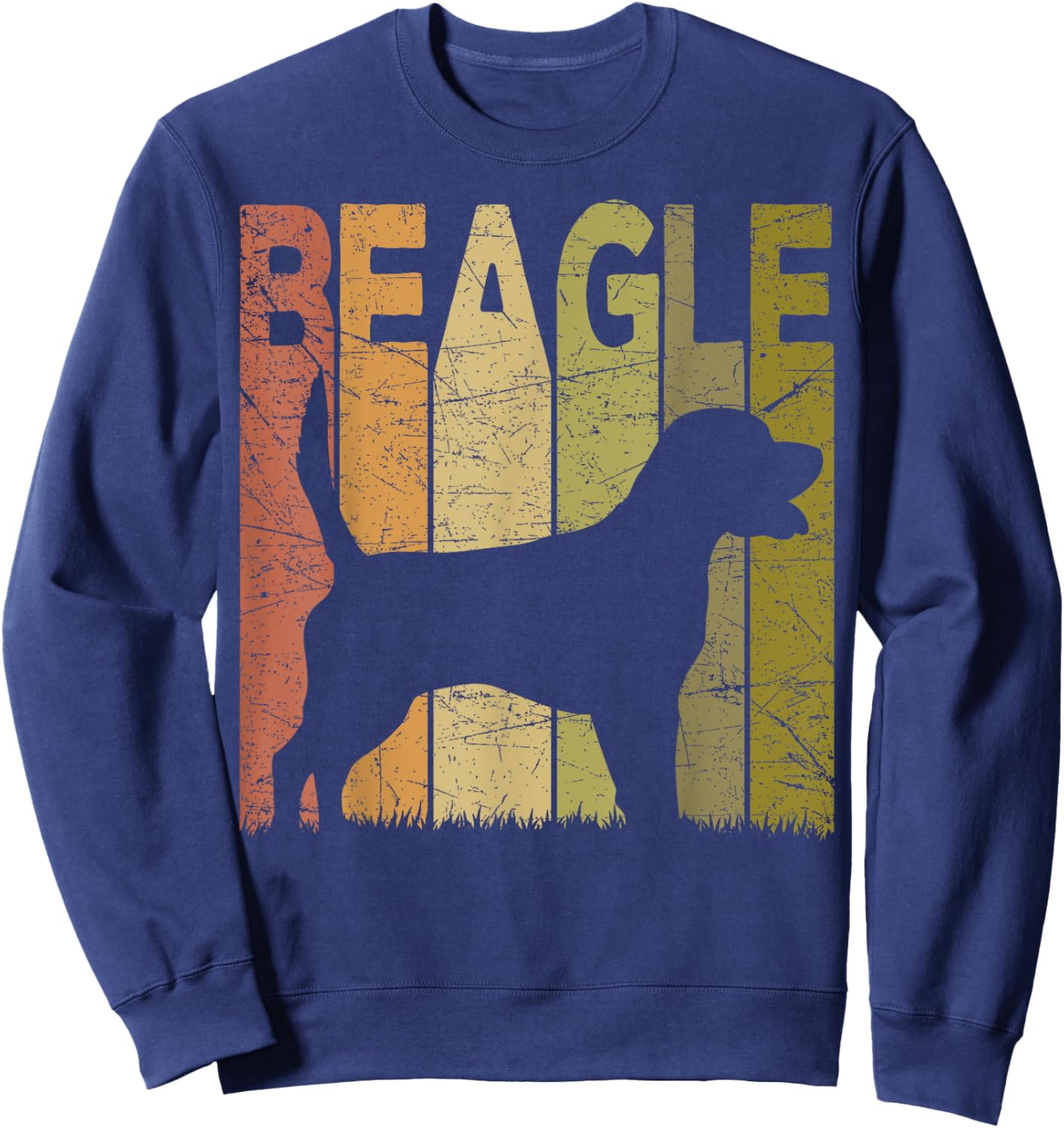 Beagle Vintage Beagle Dog Retro Beagle Lover Sweatshirt - Sweatshirt | Navy