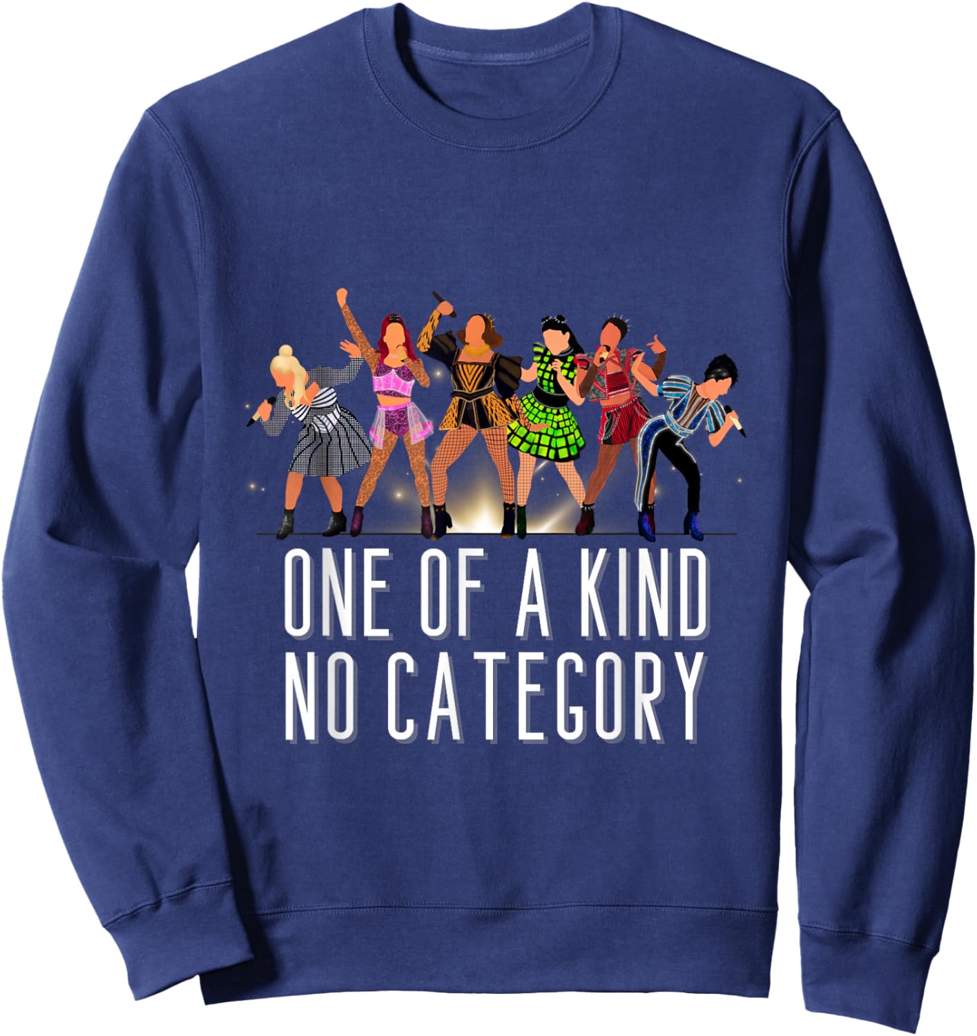 Six One of A Kind Musical Theatre Theater Musicals Sweatshirt - Sweatshirt | Navy