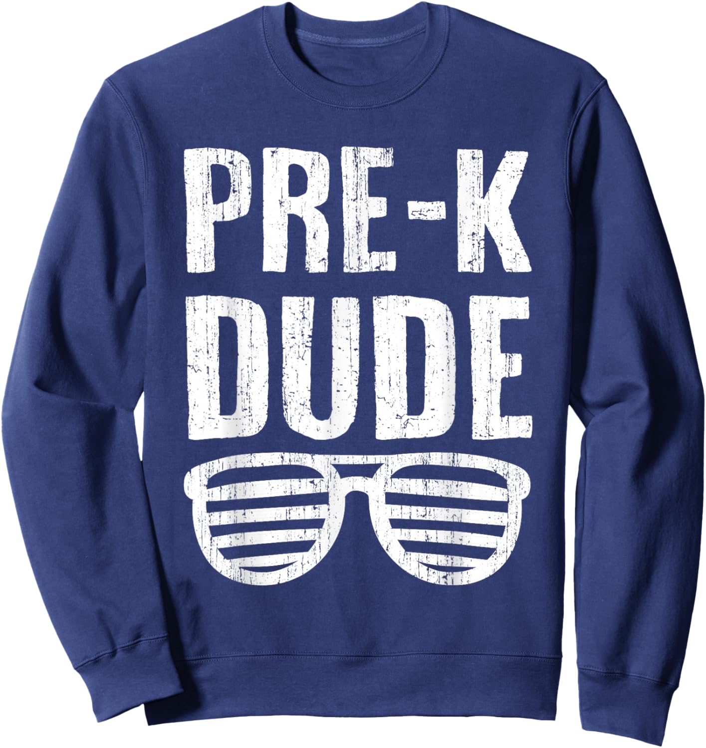 Pre-K Dude Funny First Day Of School Boys Kids Sweatshirt - Sweatshirt | Navy
