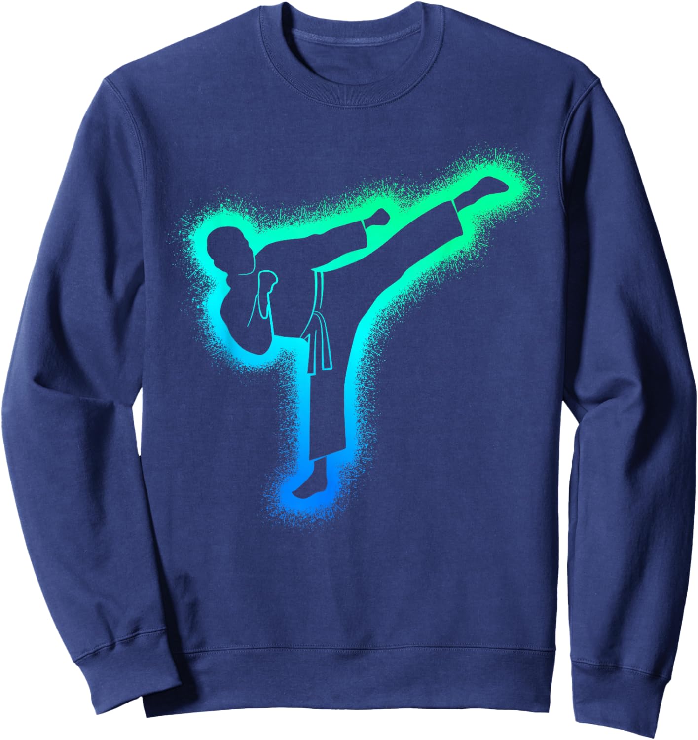Taekwondo Martial Arts Kids Men Boys Karate Sweatshirt - Sweatshirt | Navy