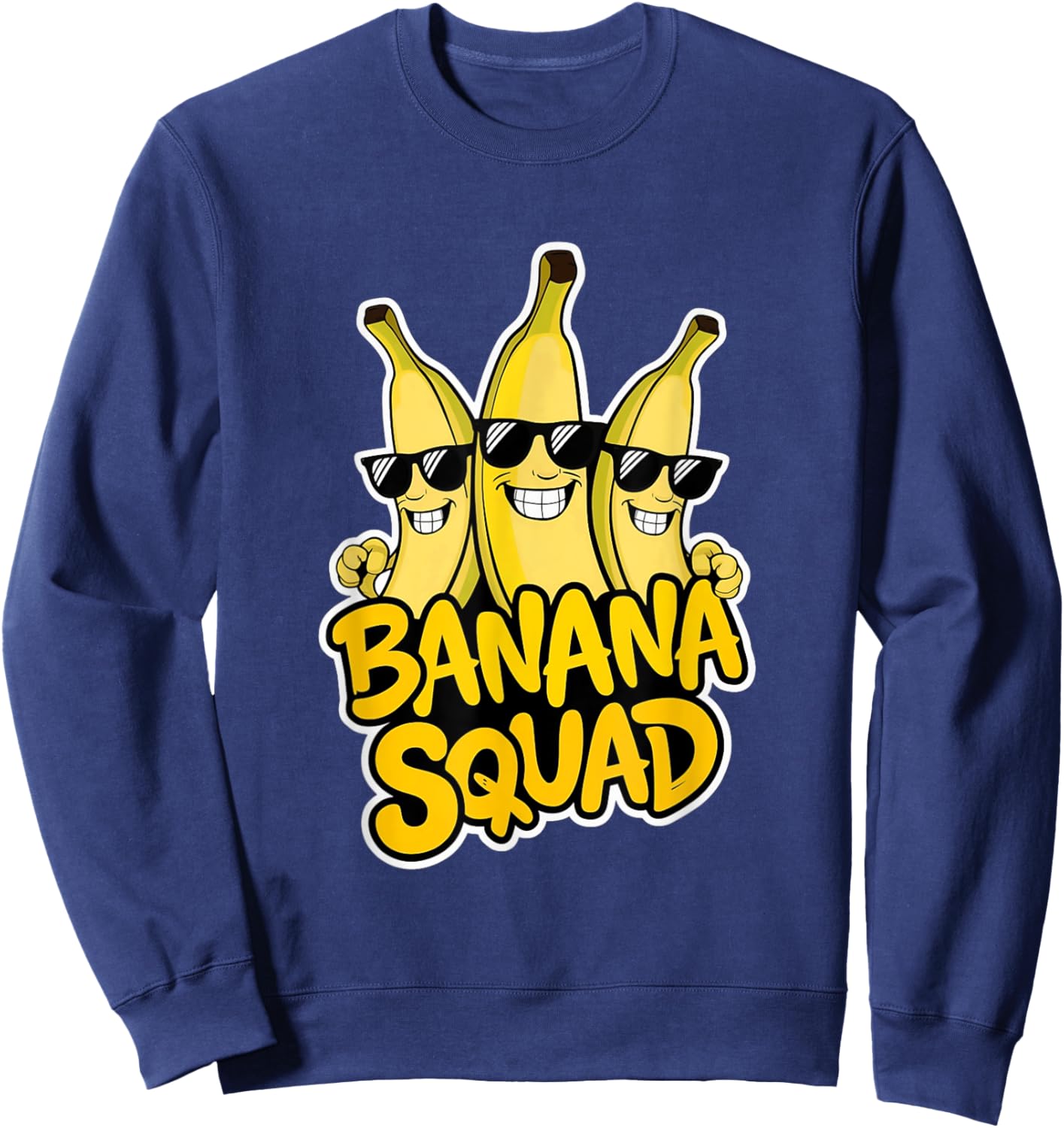 Funny Banana Squad Bananas Halloween Costume Sweatshirt - Sweatshirt | Navy