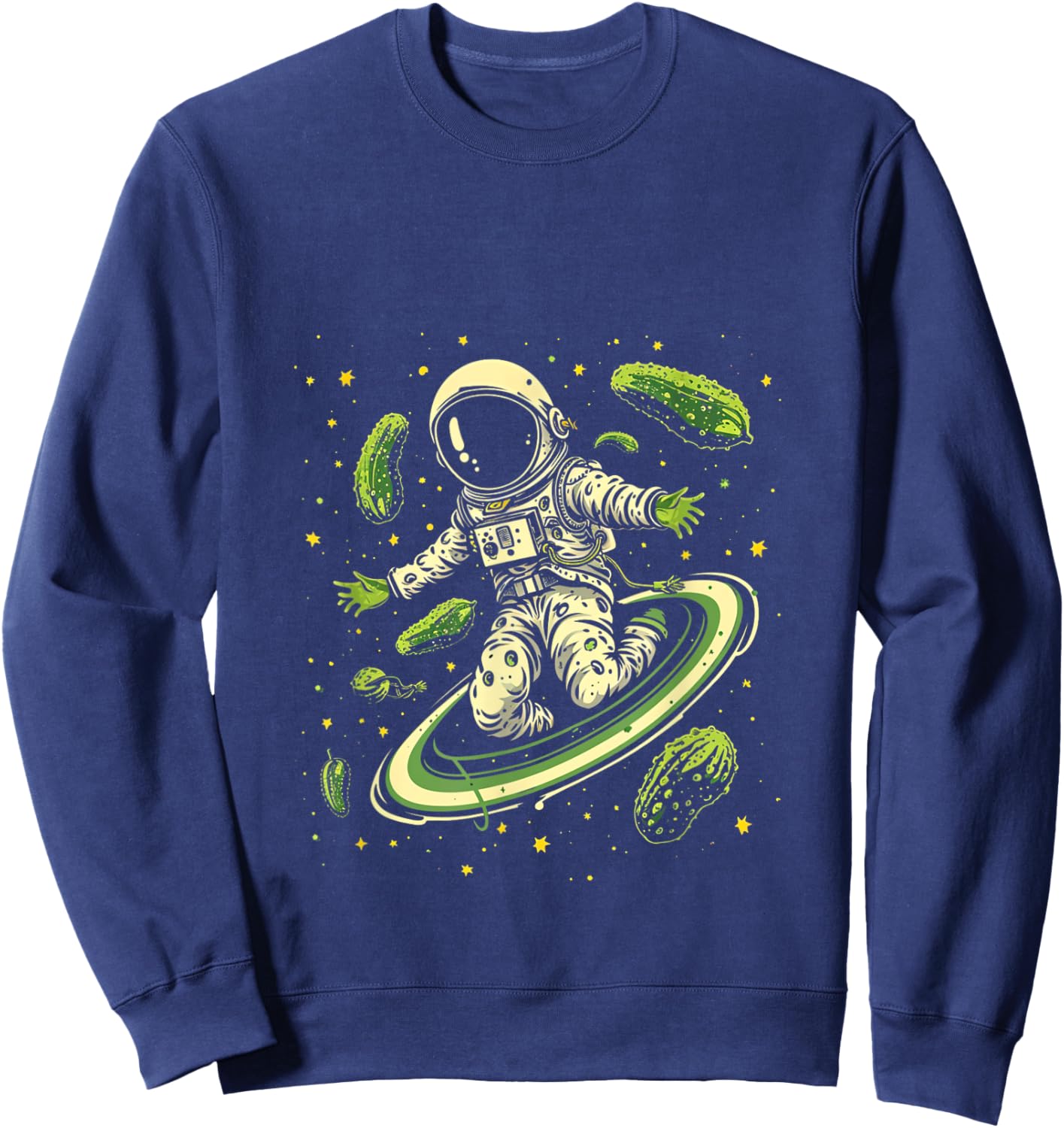 Space Astronaut Pickle Sweatshirt - Sweatshirt | Navy