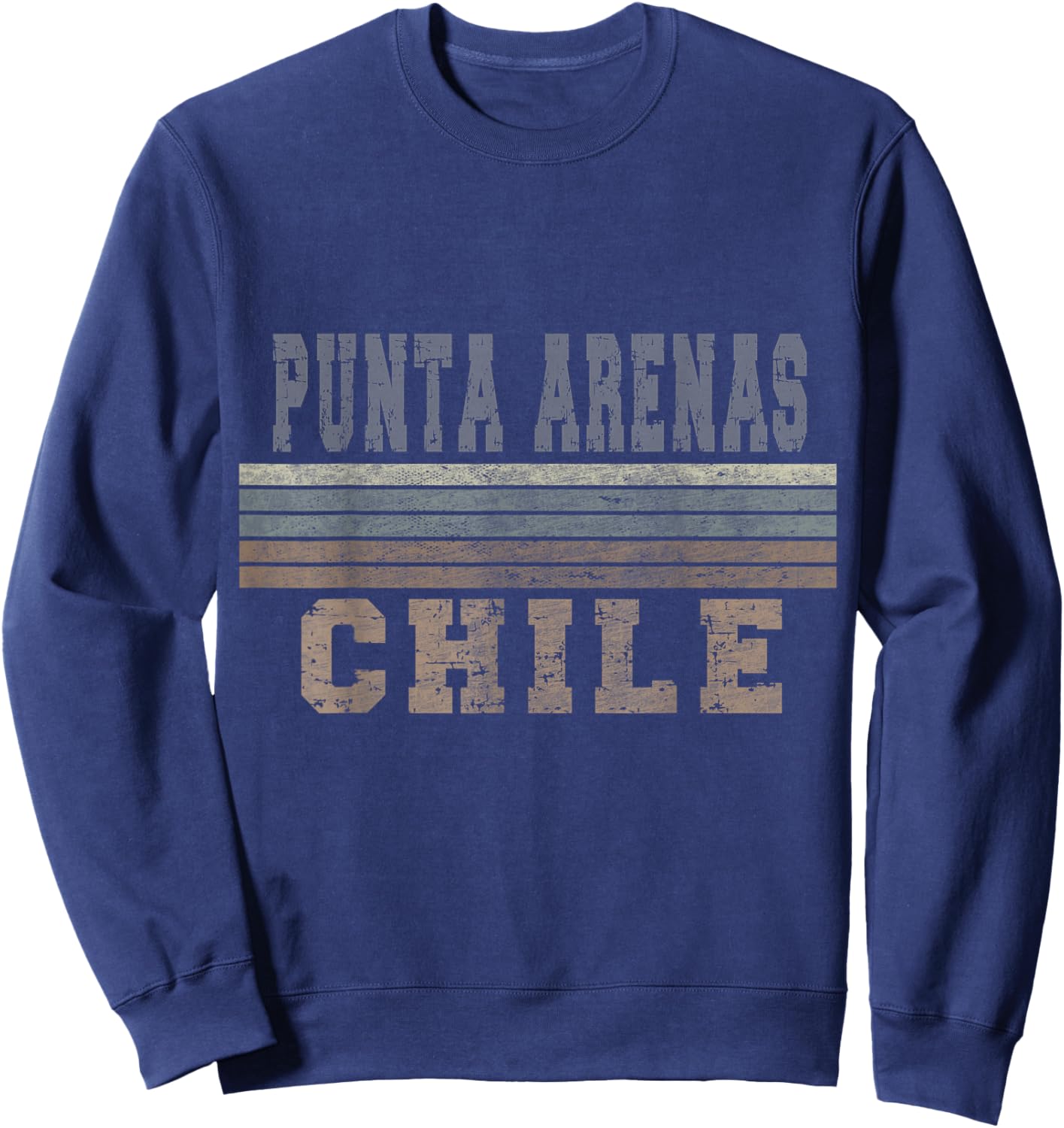 Retro Punta Arenas Chile Sweatshirt - Sweatshirt | Navy