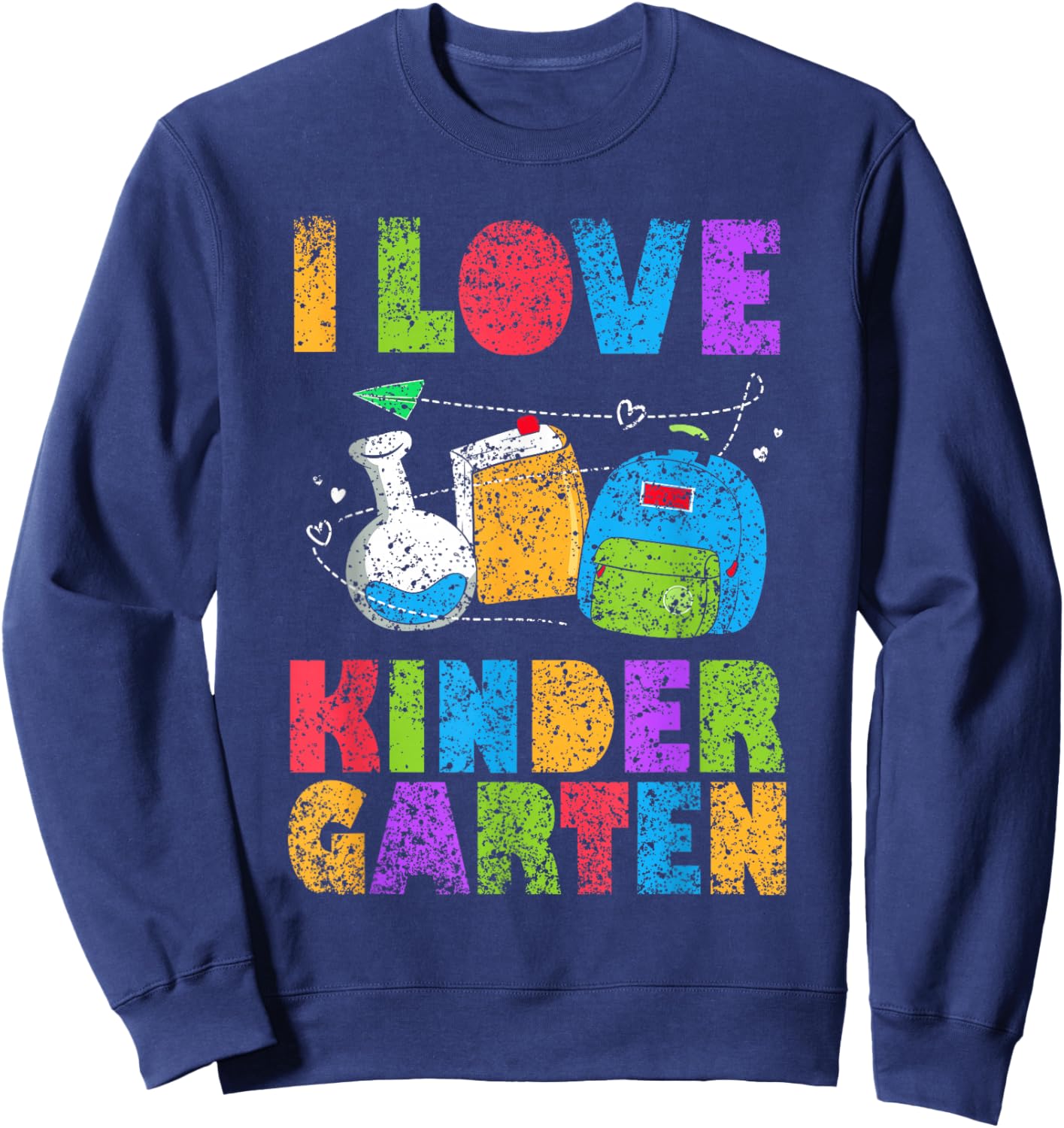 Ich Liebe Den Kindergarten Children's Boys Nursery Sweatshirt - Sweatshirt | Navy