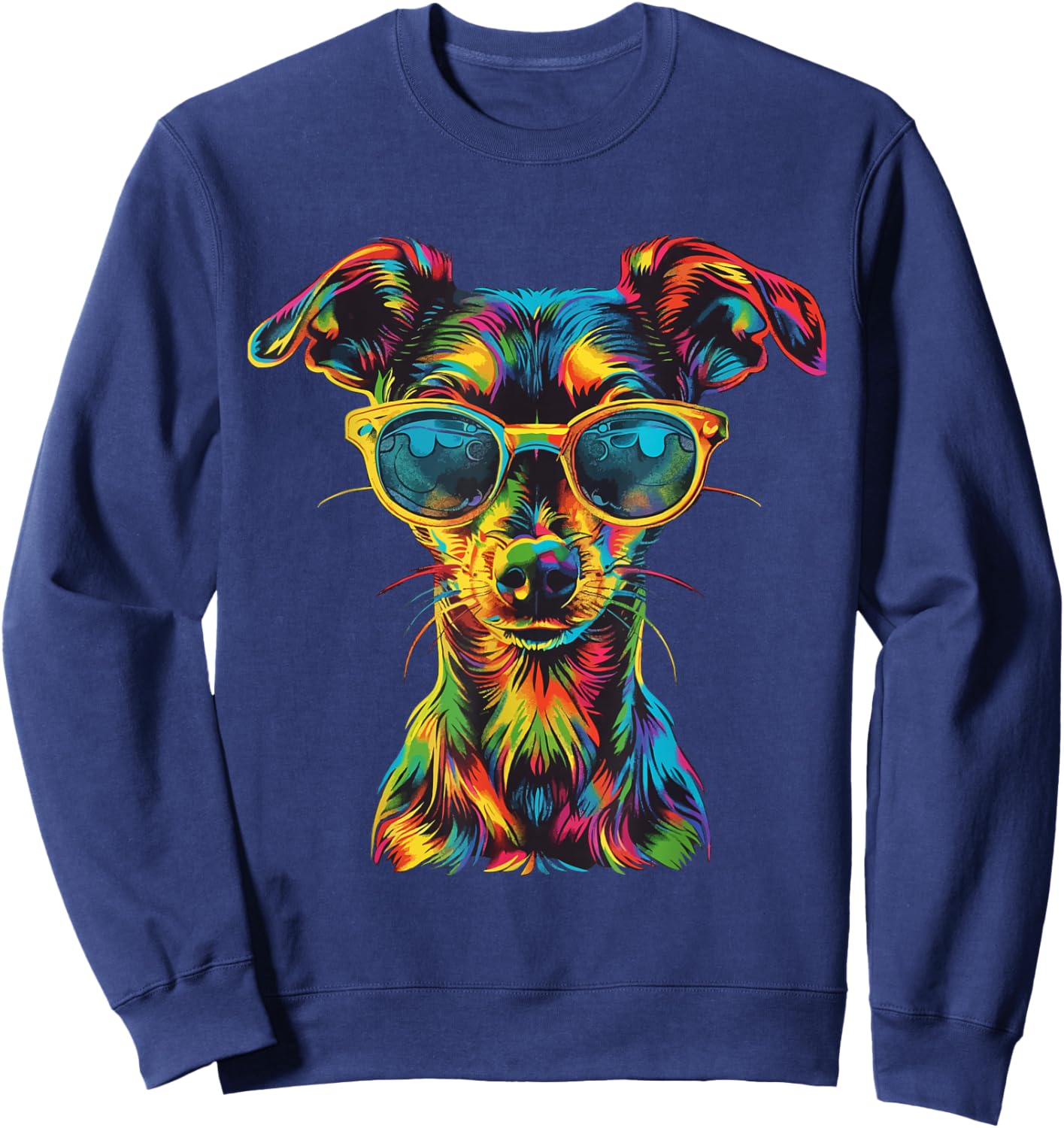 Chiweenie Lovers Design Pop Art Funny Chiweenie Dog Sweatshirt - Sweatshirt | Navy