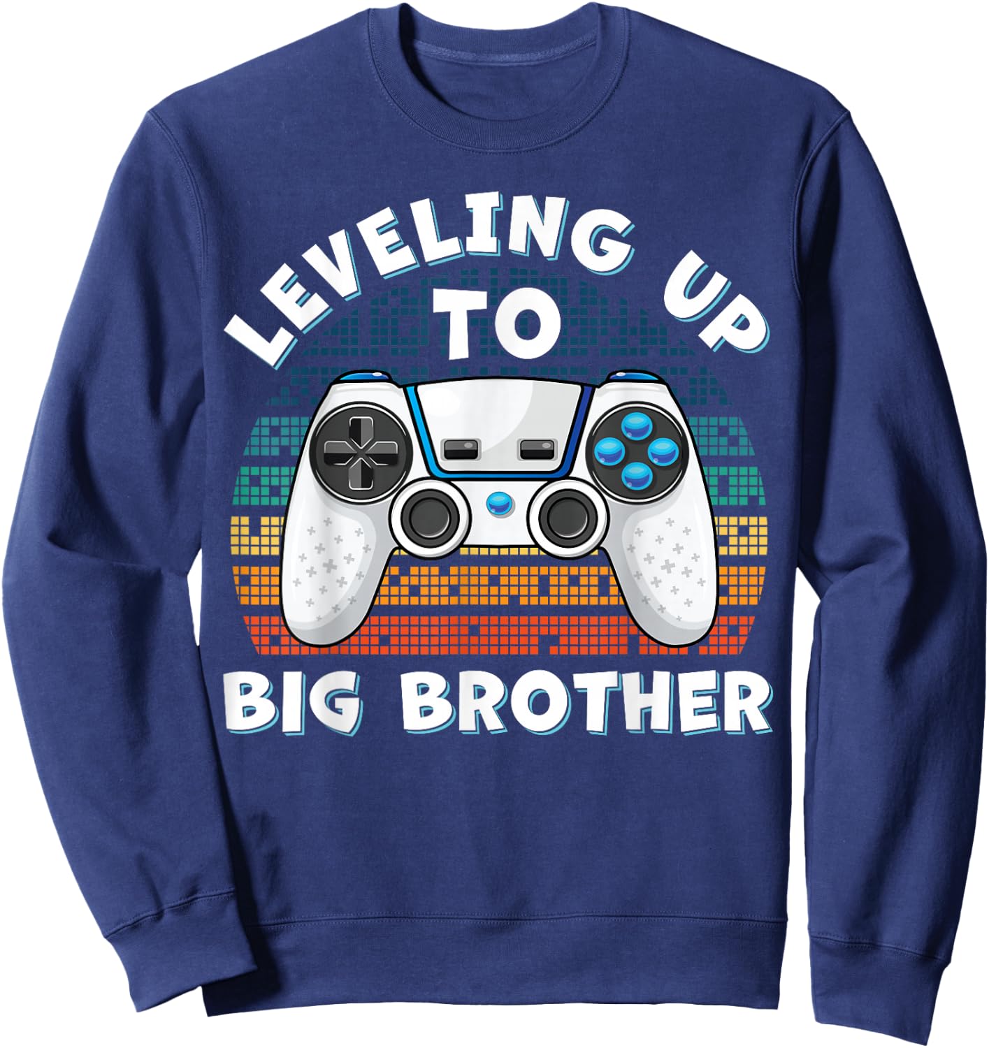 Leveling Up to Big Brother Sweatshirt - Sweatshirt | Navy