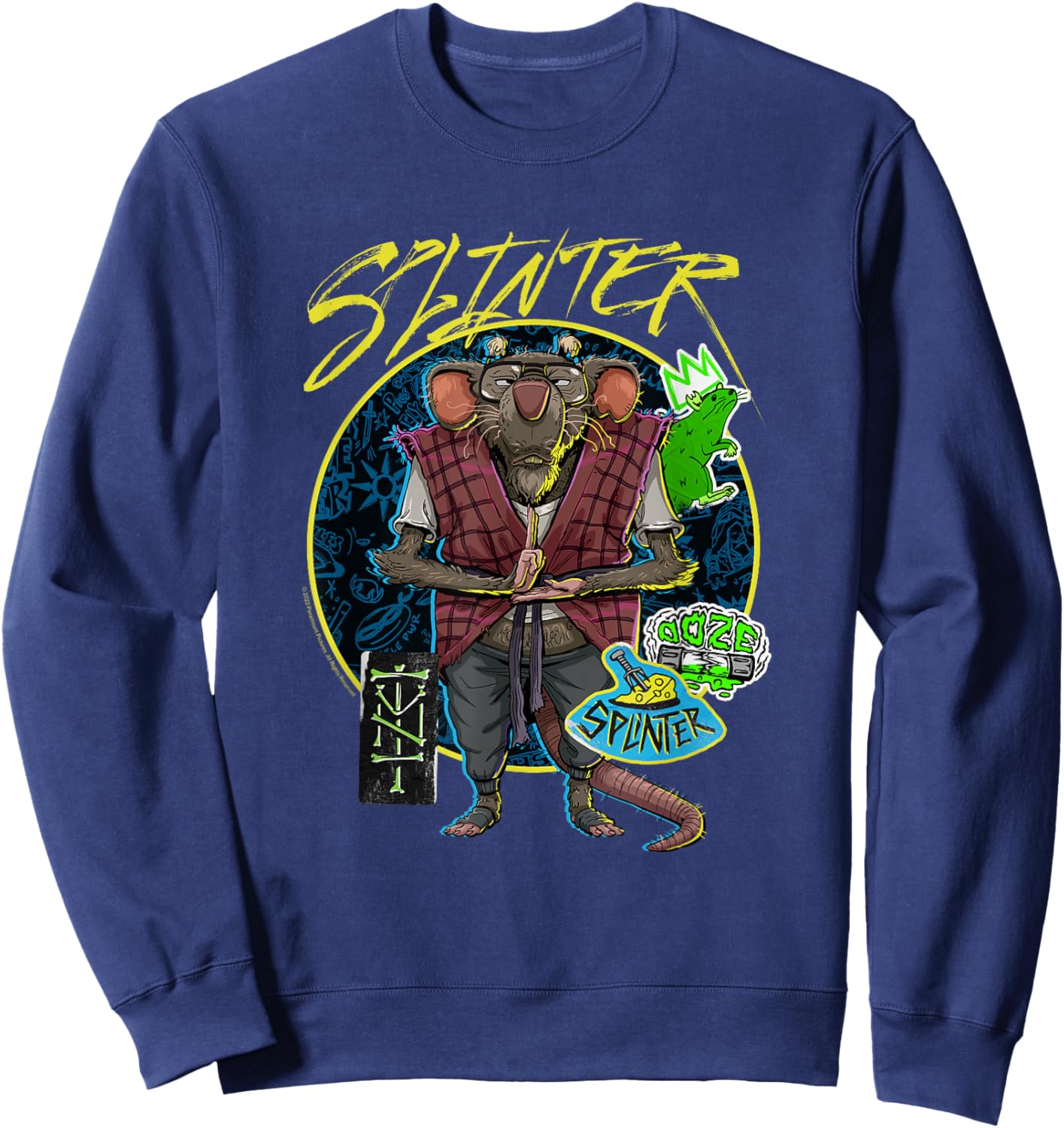 Teenage Mutant Ninja Turtles: Mutant Mayhem Hipster Splinter Sweatshirt - Sweatshirt | Navy