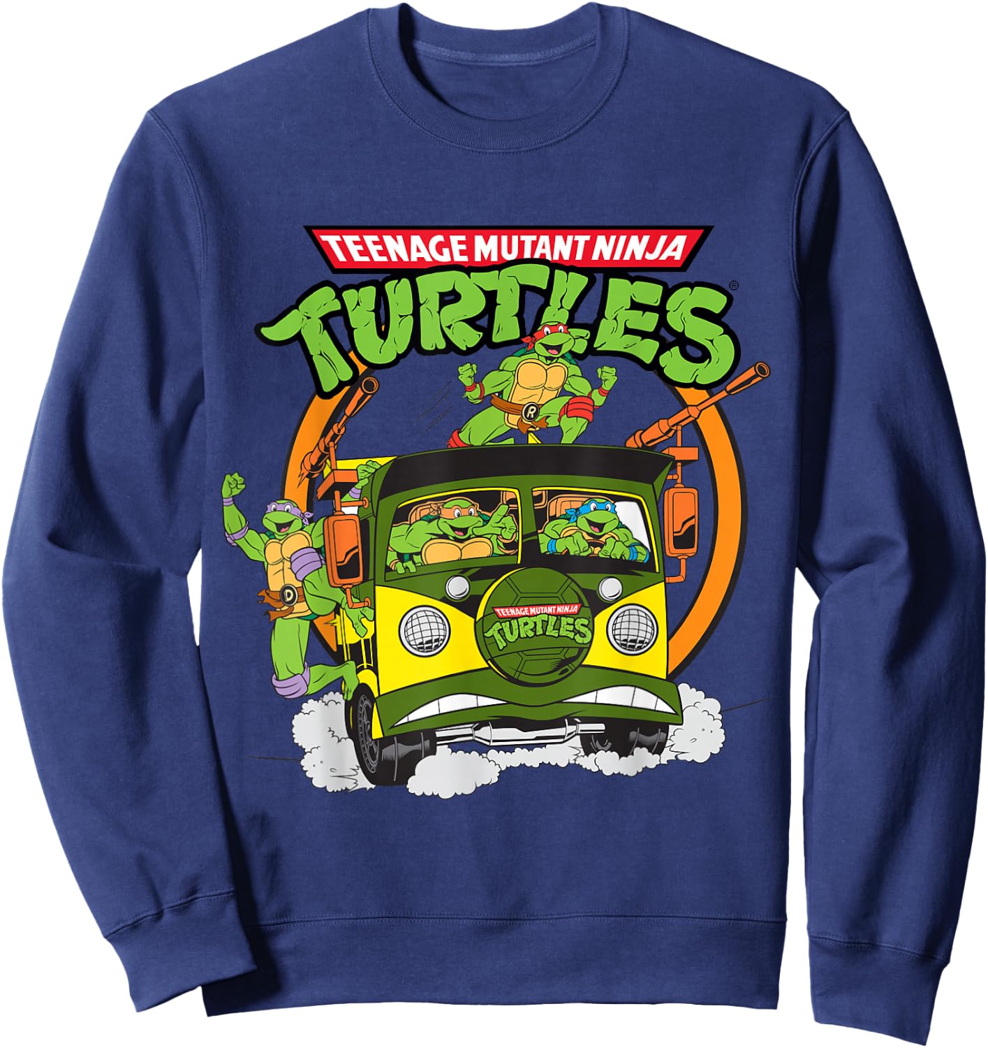 TMNT Battle Wagon Group Shot Sweatshirt - Sweatshirt | Navy